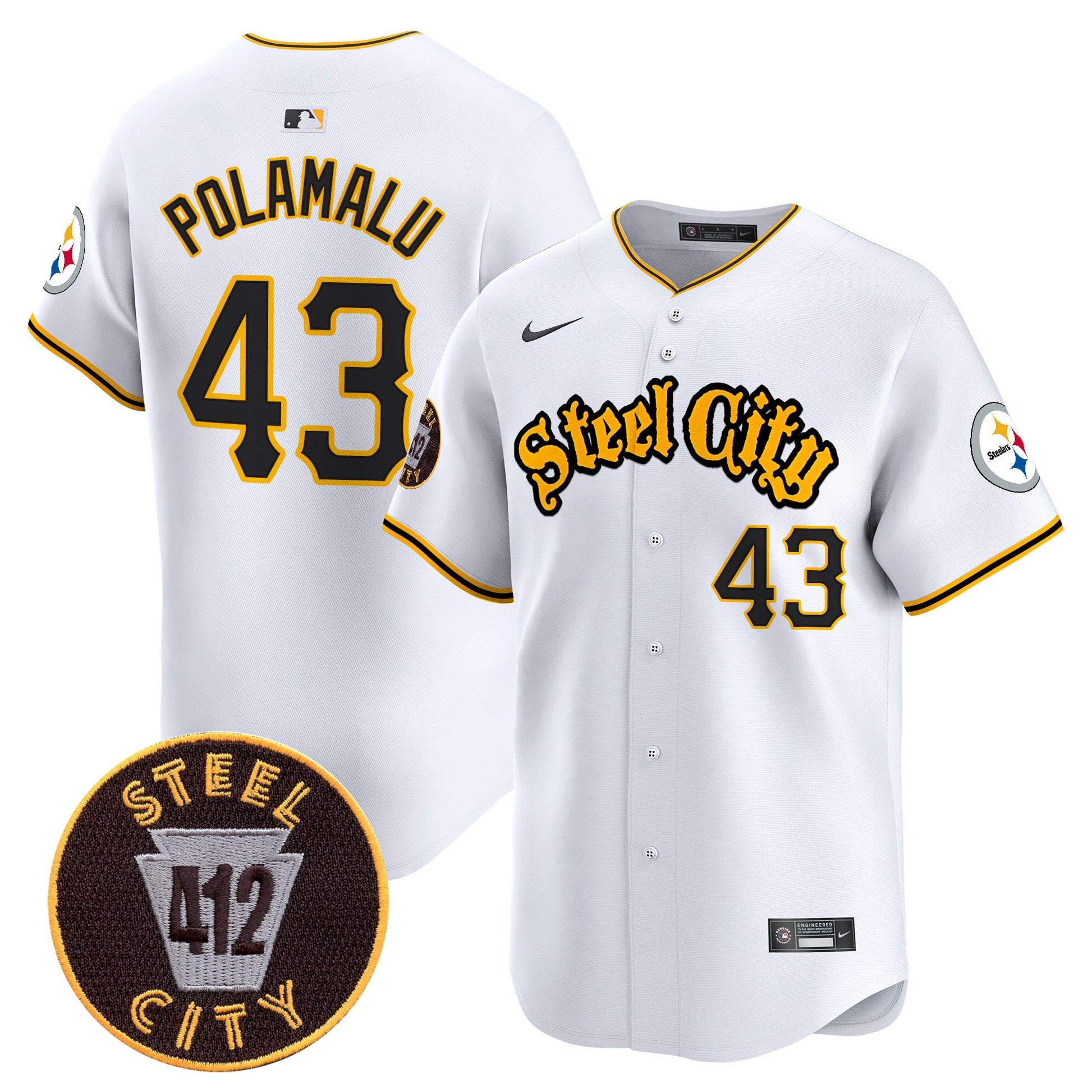 White - Troy Polamalu