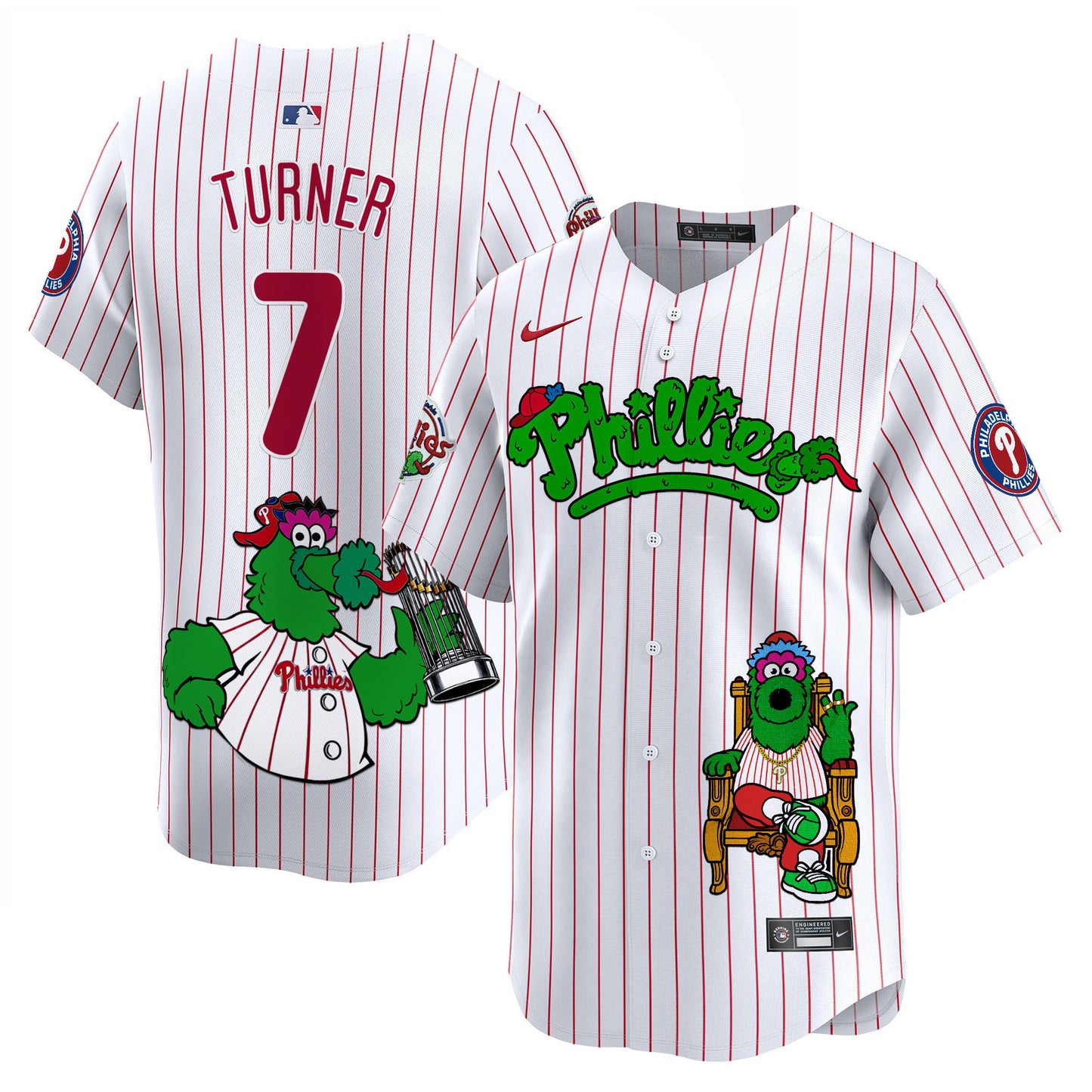 White Pinstripe - Trea Turner