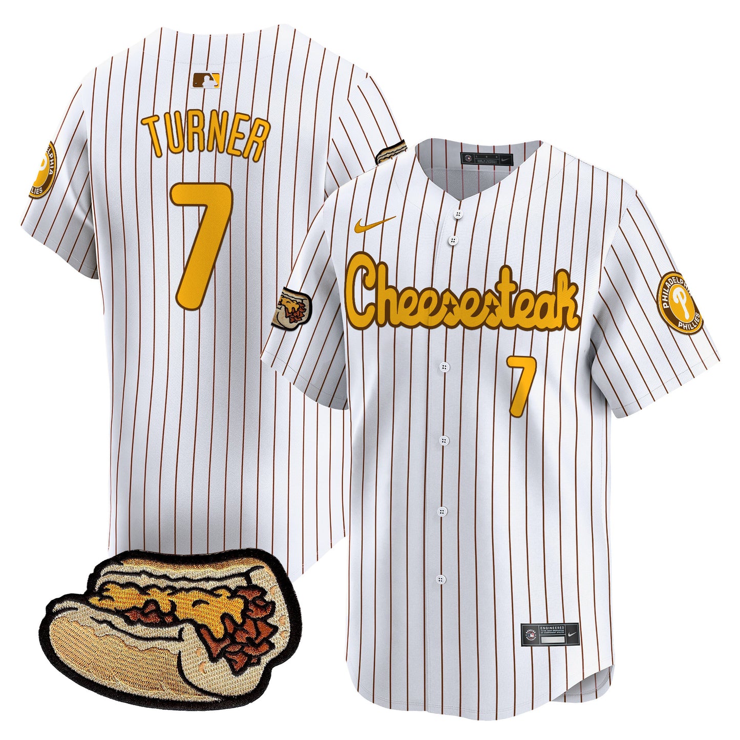 White Pinstripe - Trea Turner