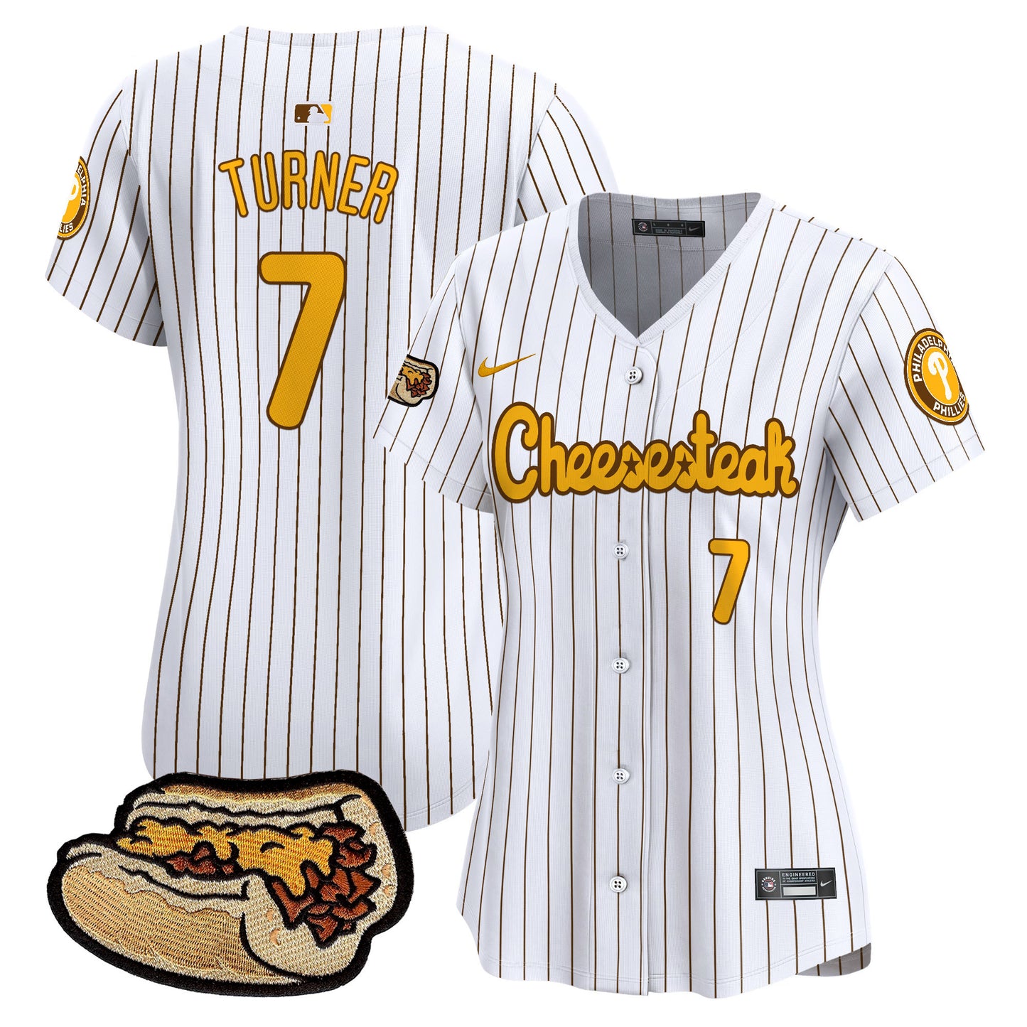 White Pinstripe - Trea Turner