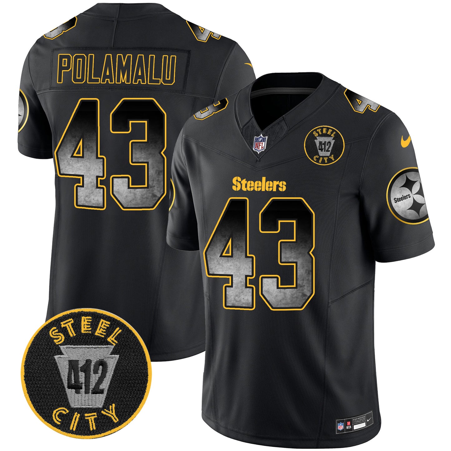 Black - Troy Polamalu