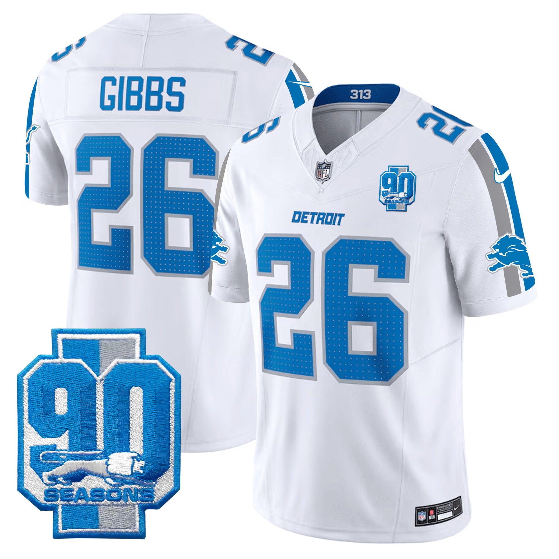 White - Jahmyr Gibbs