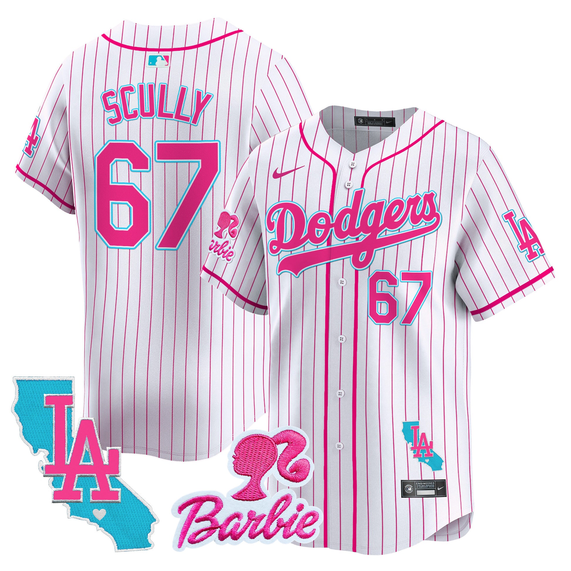 Pink Stripe - Vin Scully