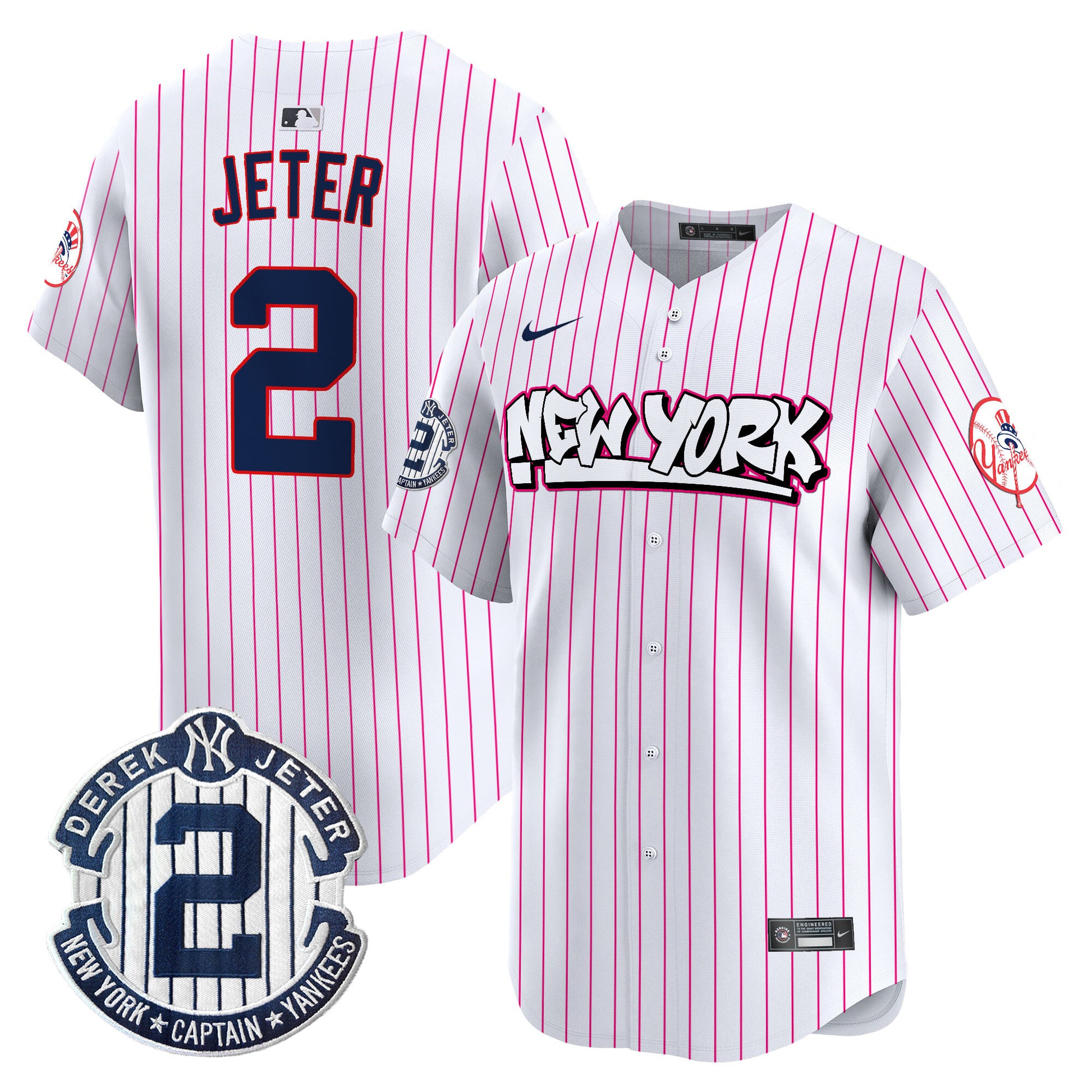 Pink Stripe - Derek Jeter