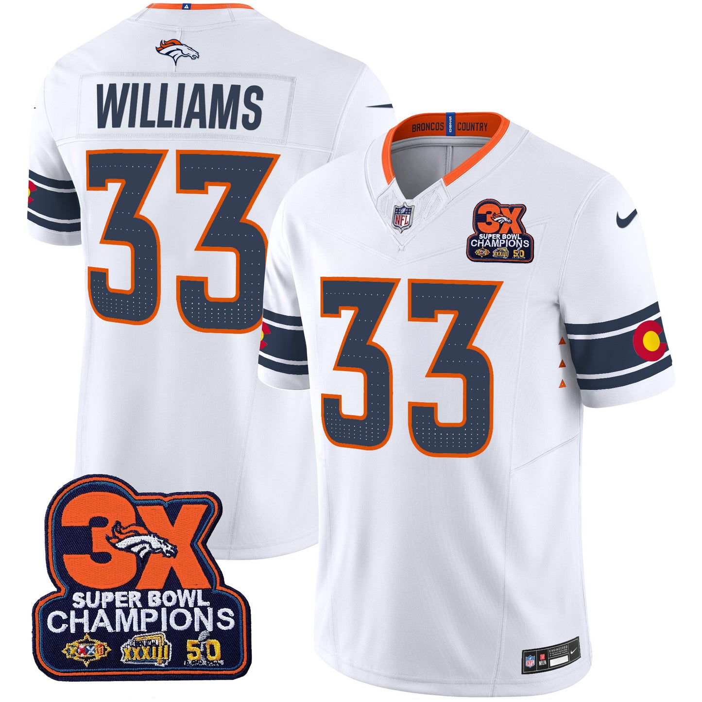 White - Javonte Williams