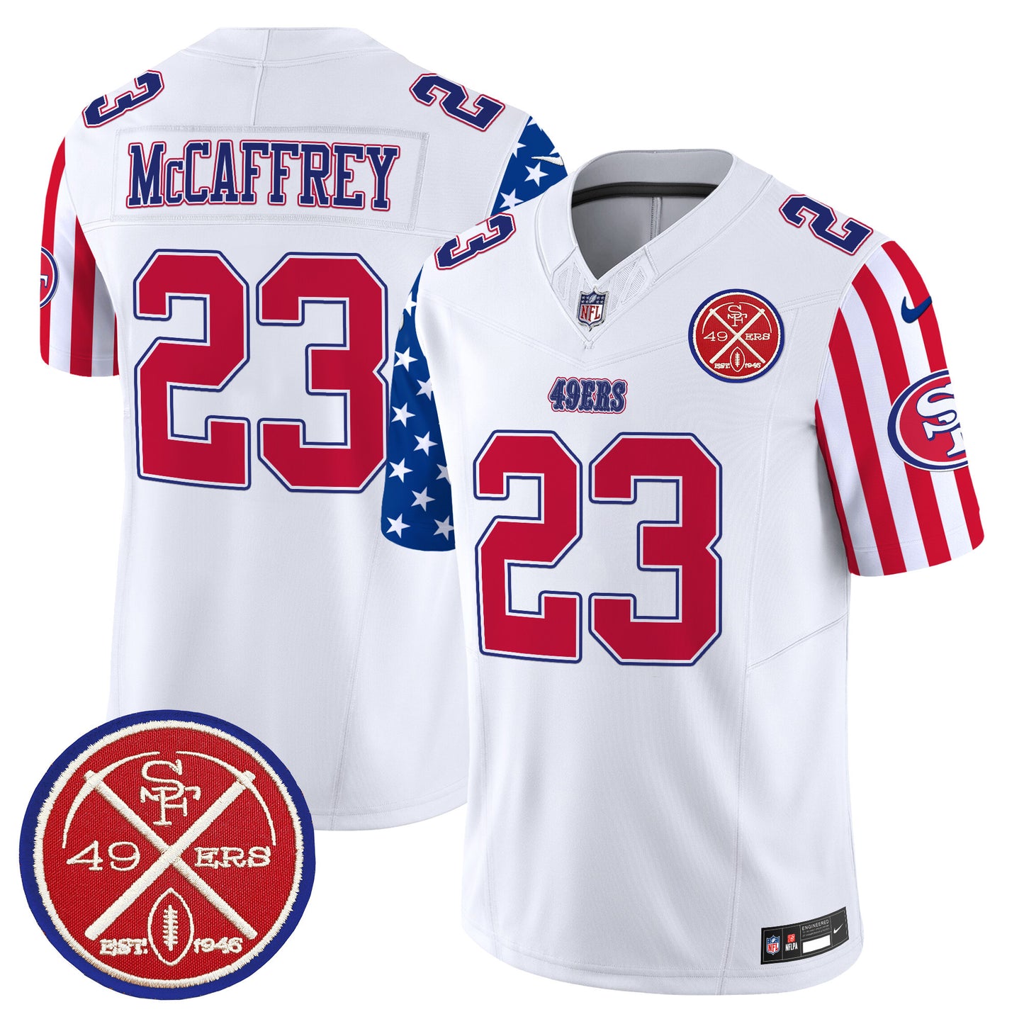 White - Christian McCaffrey