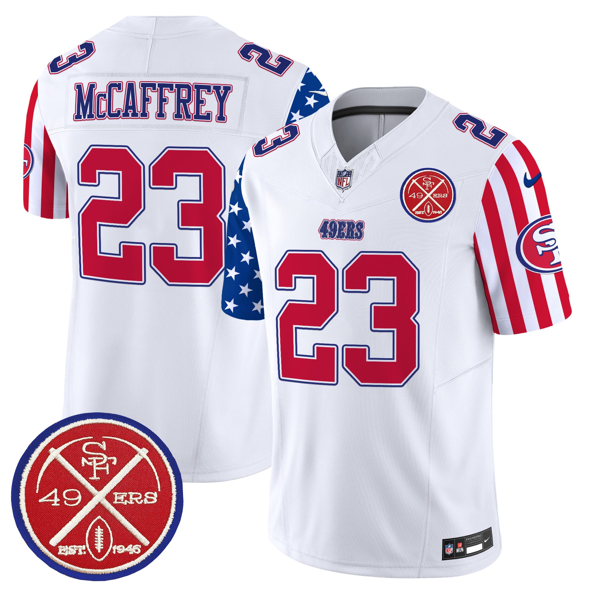 White - Christian McCaffrey
