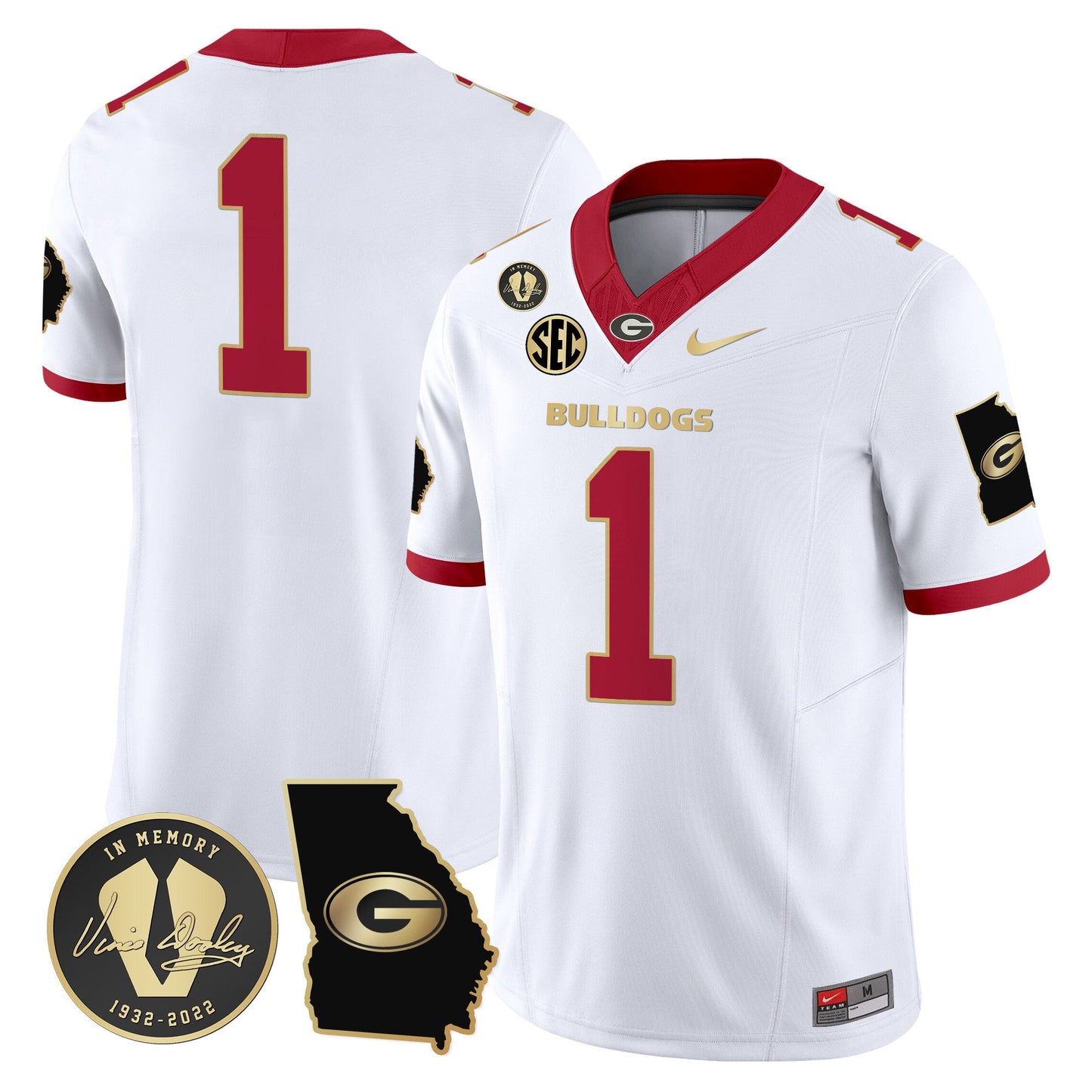 White Gold Trim - #1 Team