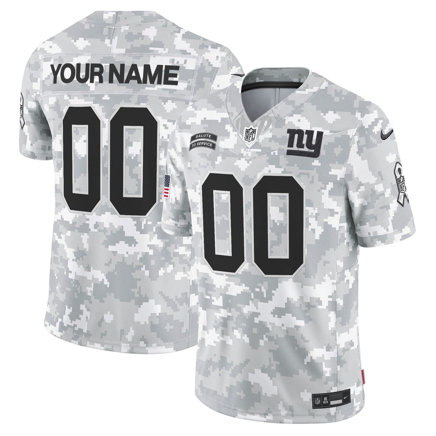 New York 2024 Salute to Service Vapor Limited Custom Jersey – Arctic Camo