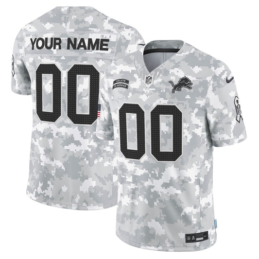 Detroit 2024 Salute to Service Vapor Limited Custom Jersey – Arctic Camo