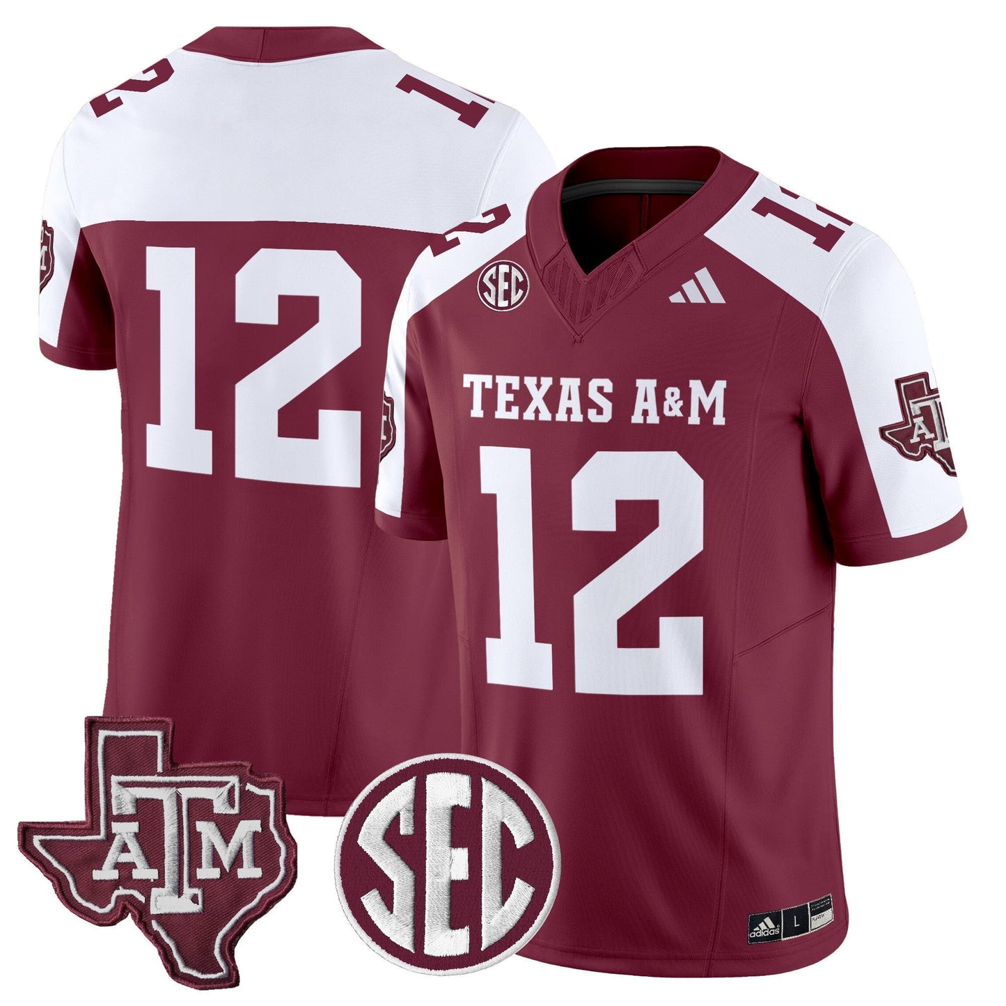 Maroon Alternate - #12 Texas