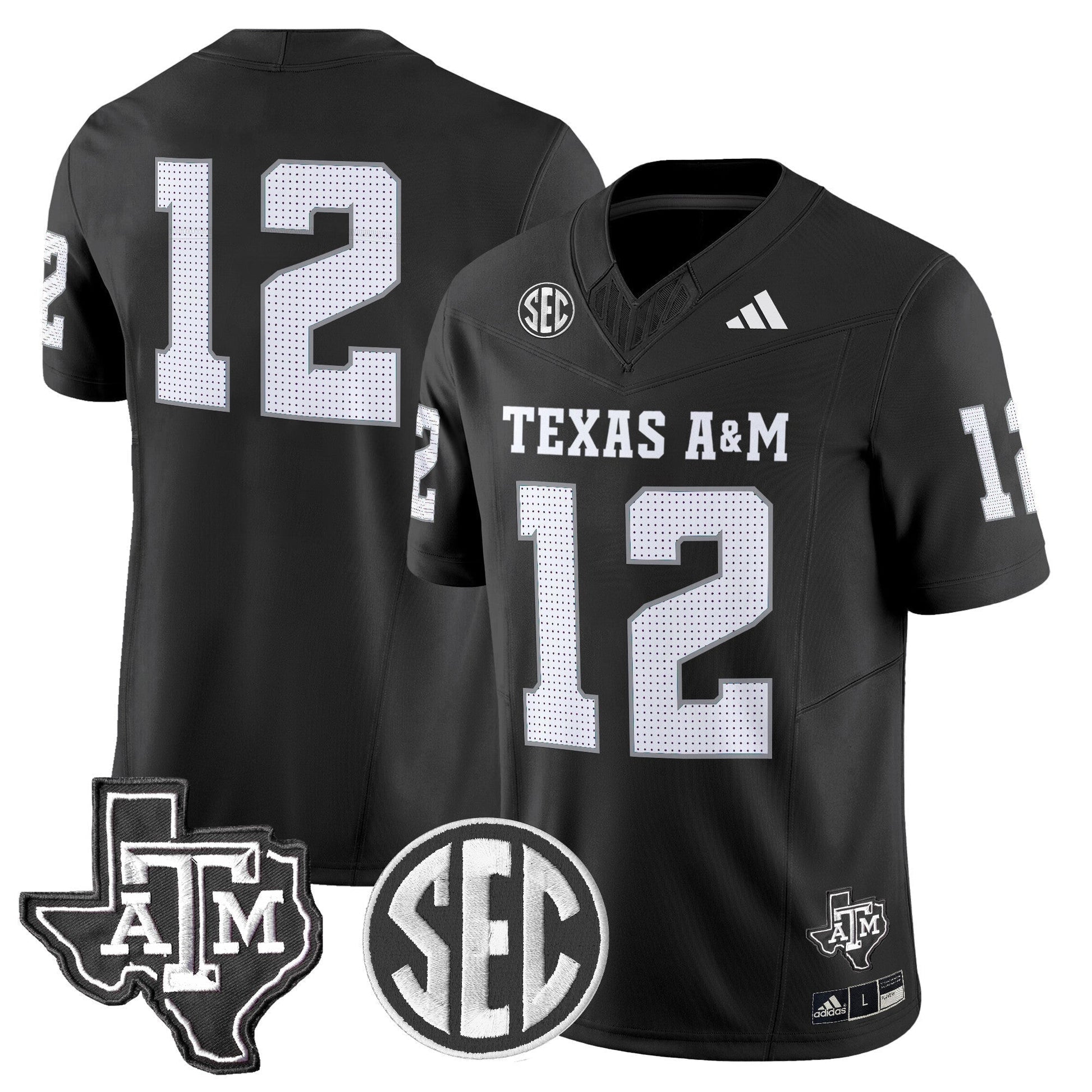 Black - #12 Texas