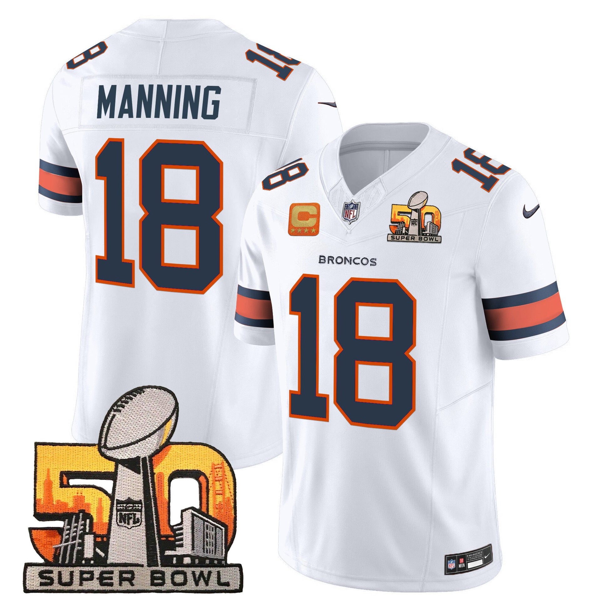 White - Peyton Manning