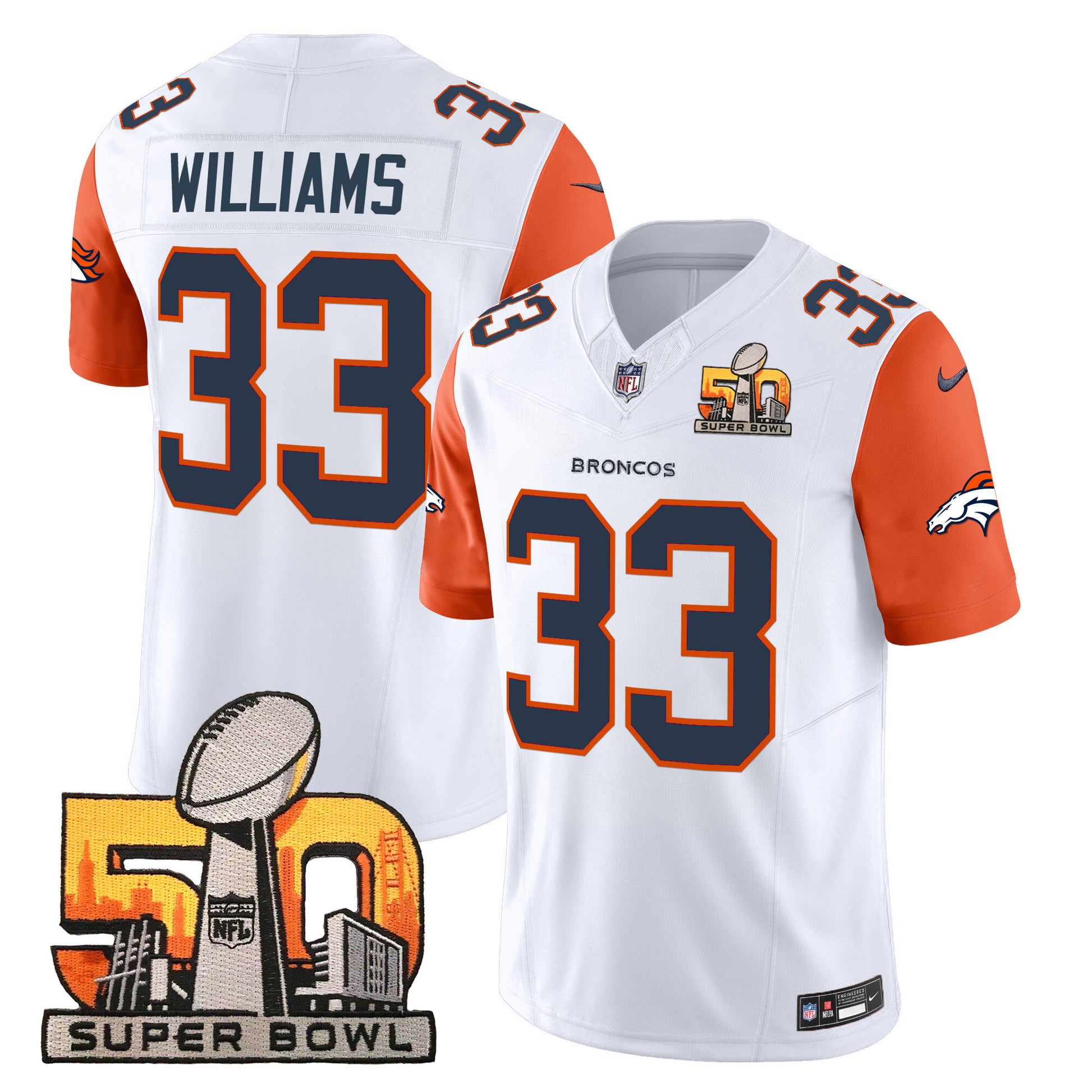 Orange Sleeves - Javonte Williams