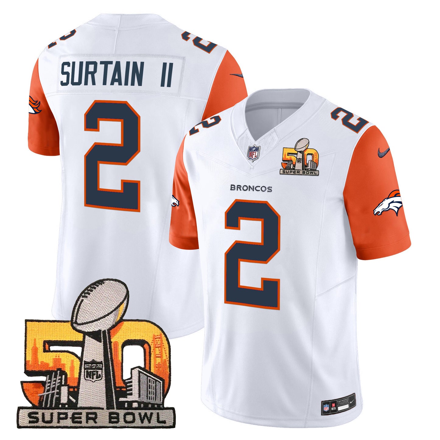 Orange Sleeves - Patrick Surtain II