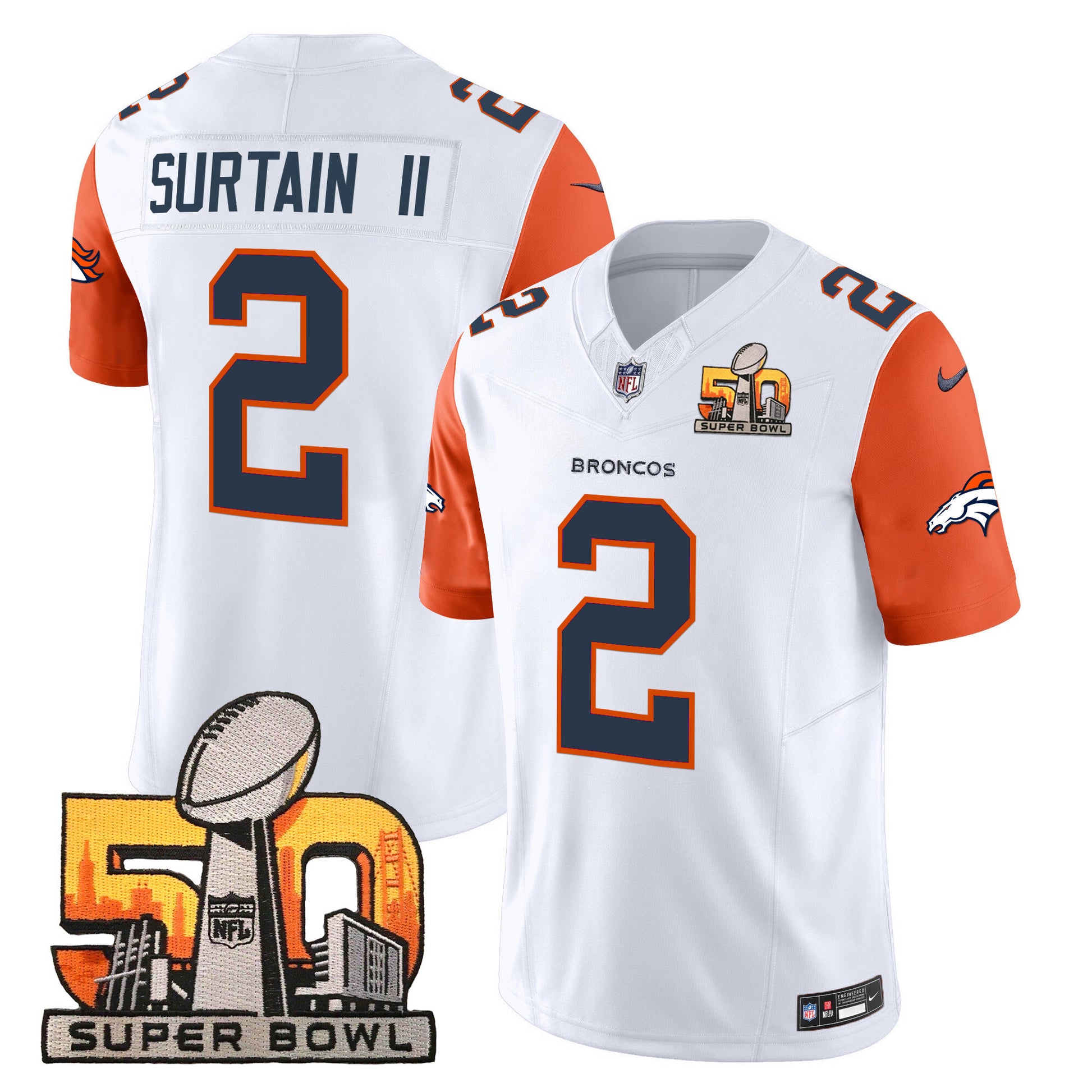 Orange Sleeves - Patrick Surtain II