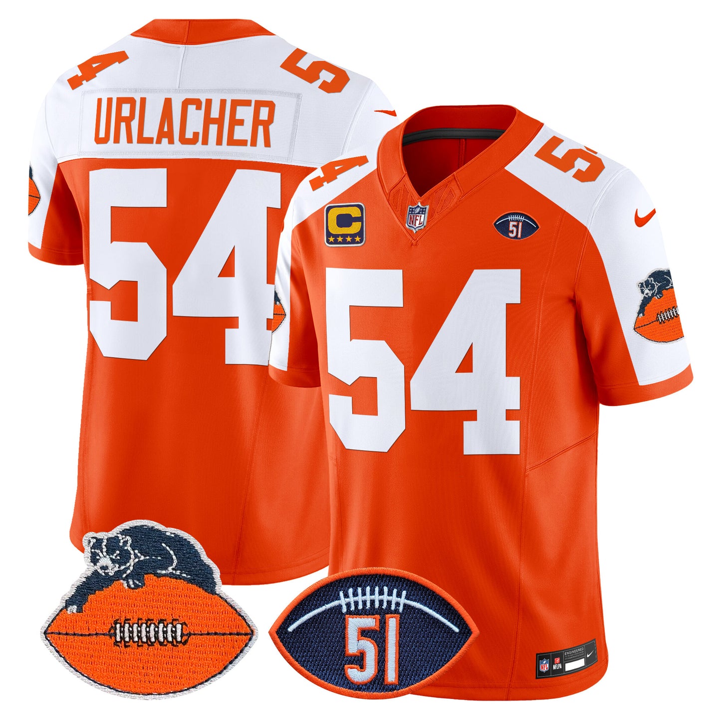 Orange Alternate - Brian Urlacher
