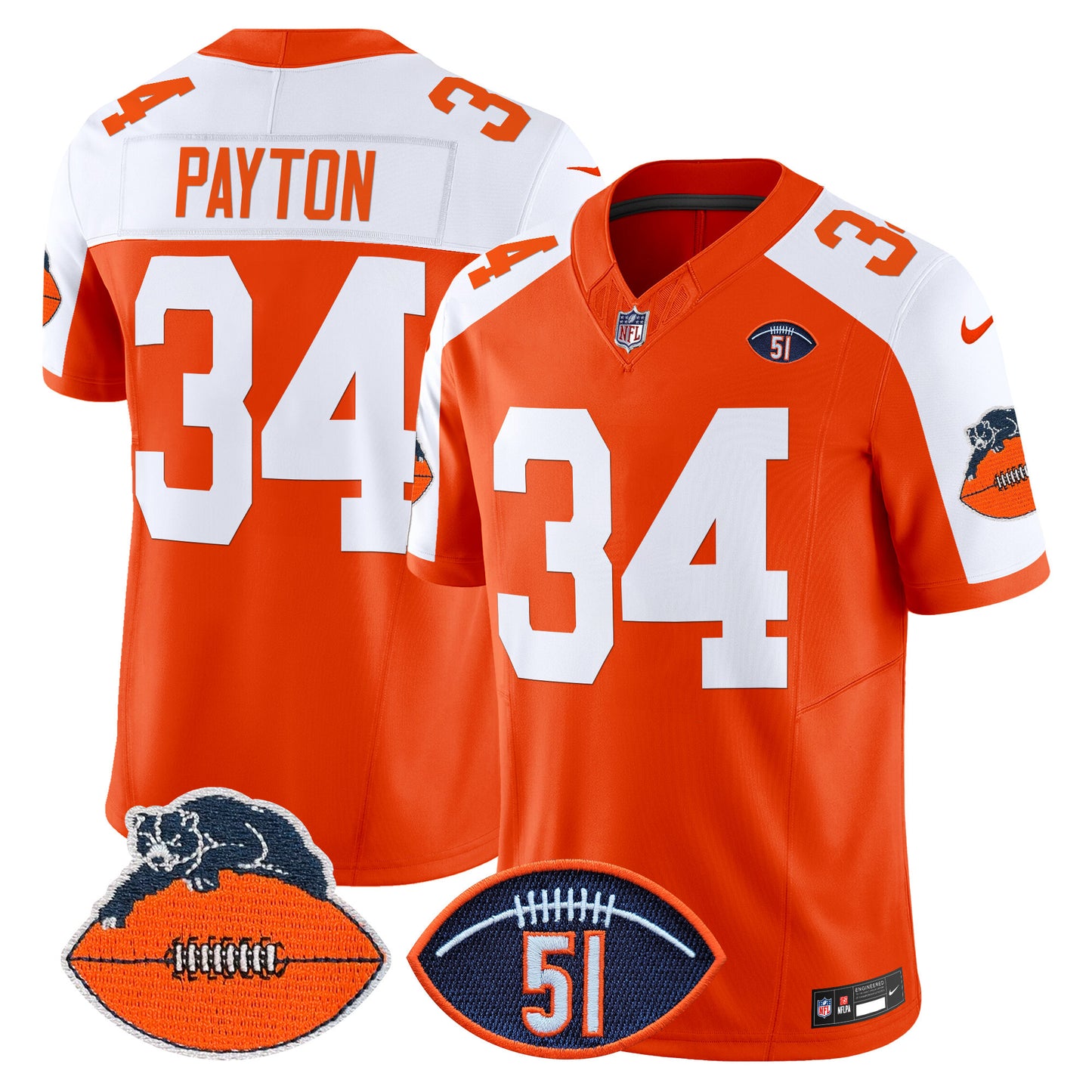 Orange Alternate - Walter Payton
