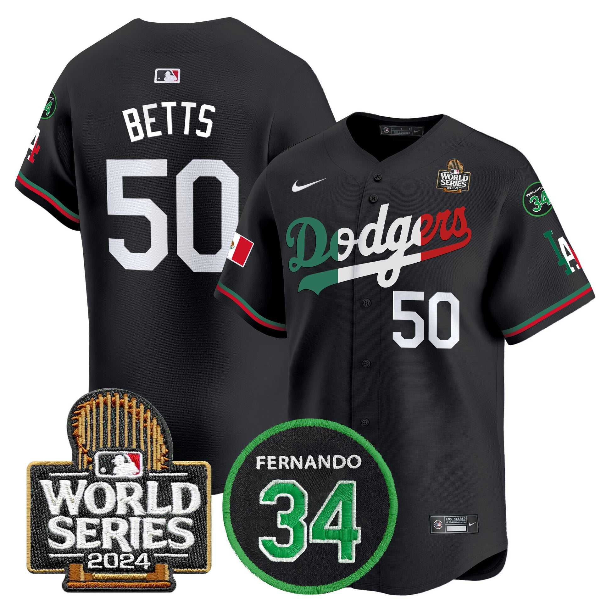 Black Mexico Flag - Mookie Betts