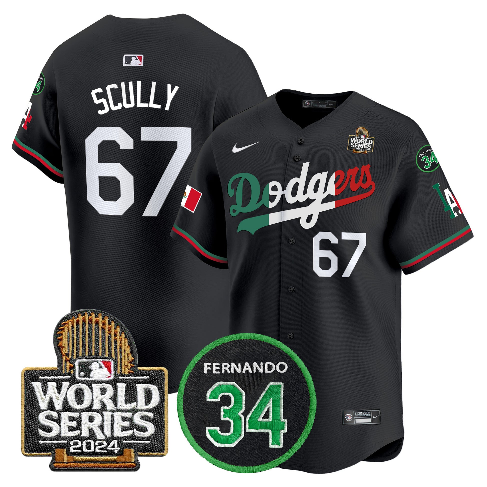 Black Mexico Flag - Vin Scully