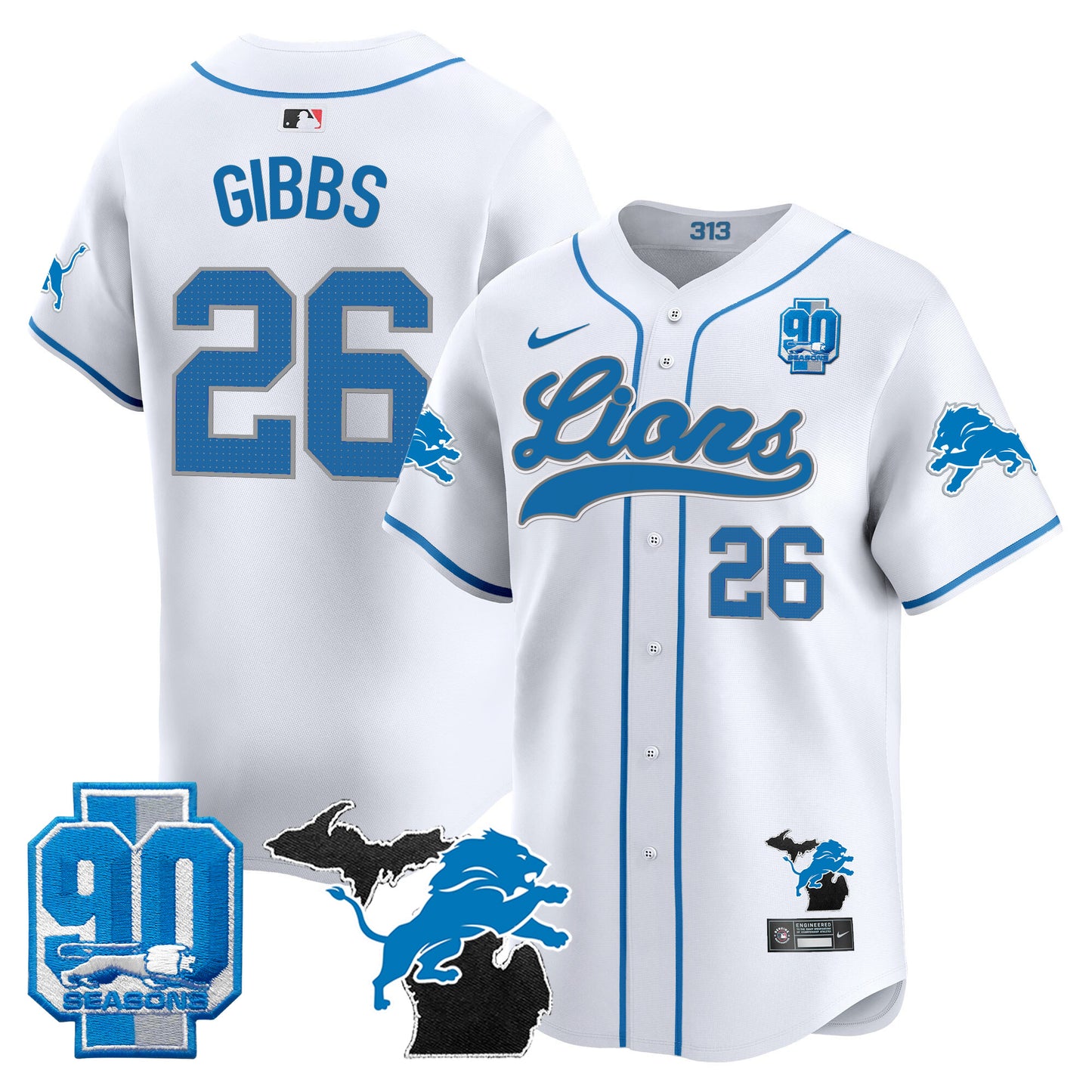 White - Jahmyr Gibbs