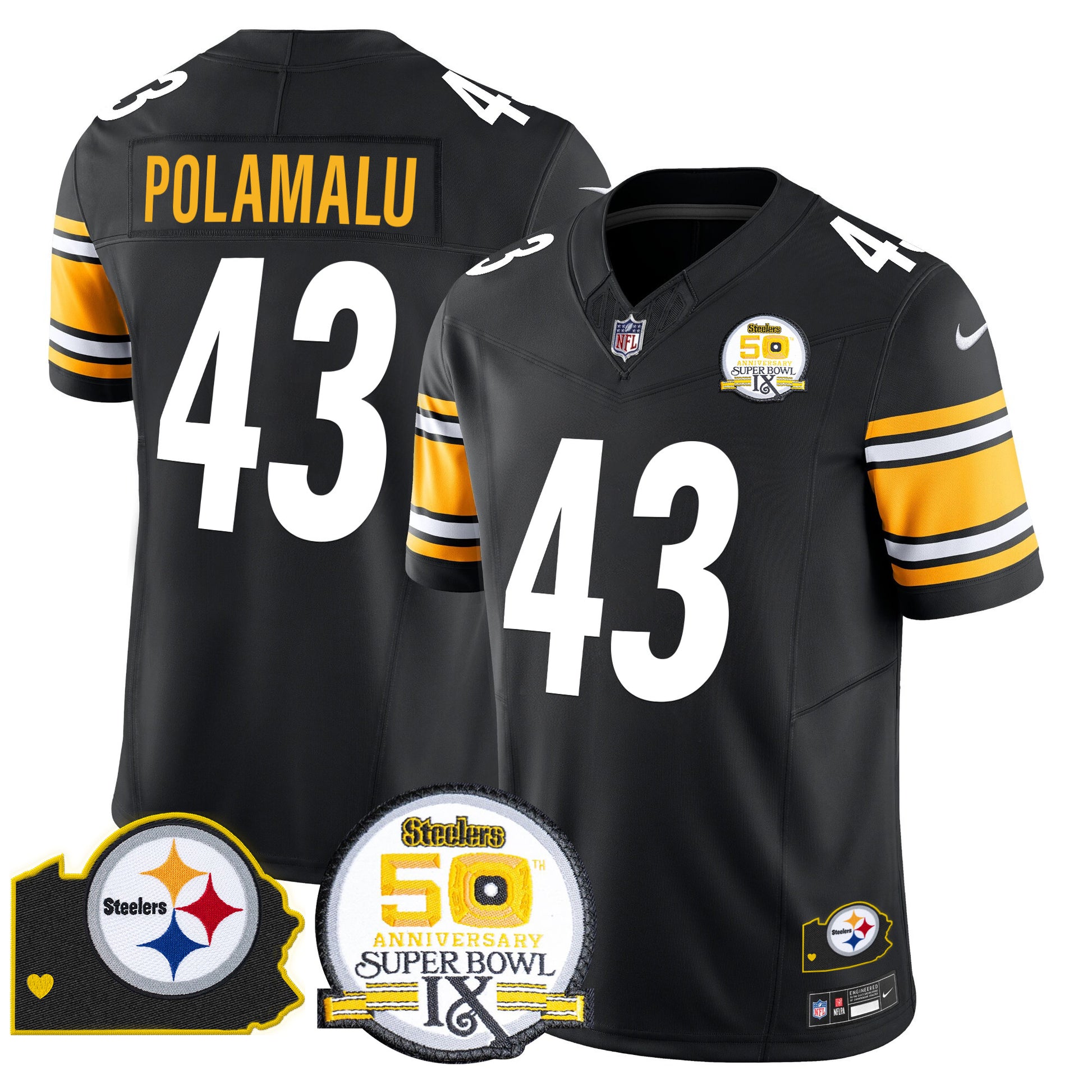 Black - Troy Polamalu