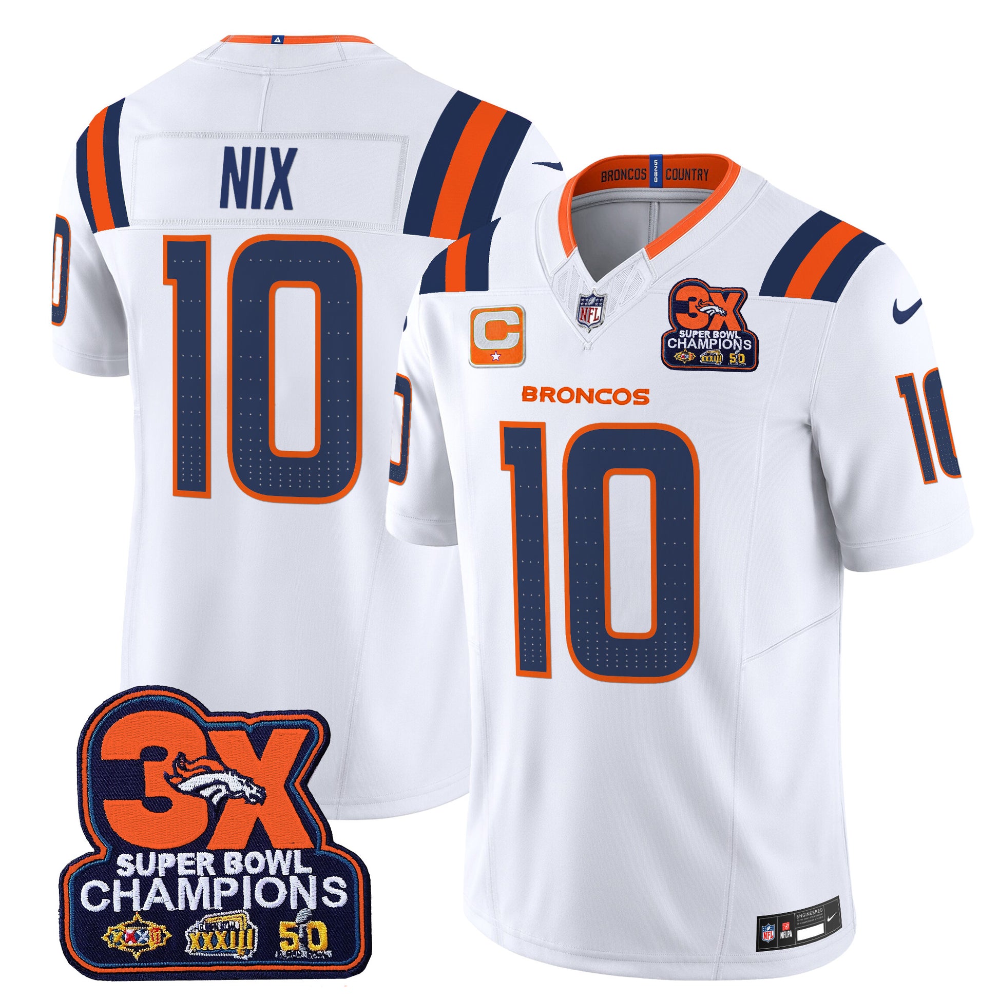 White - Bo Nix