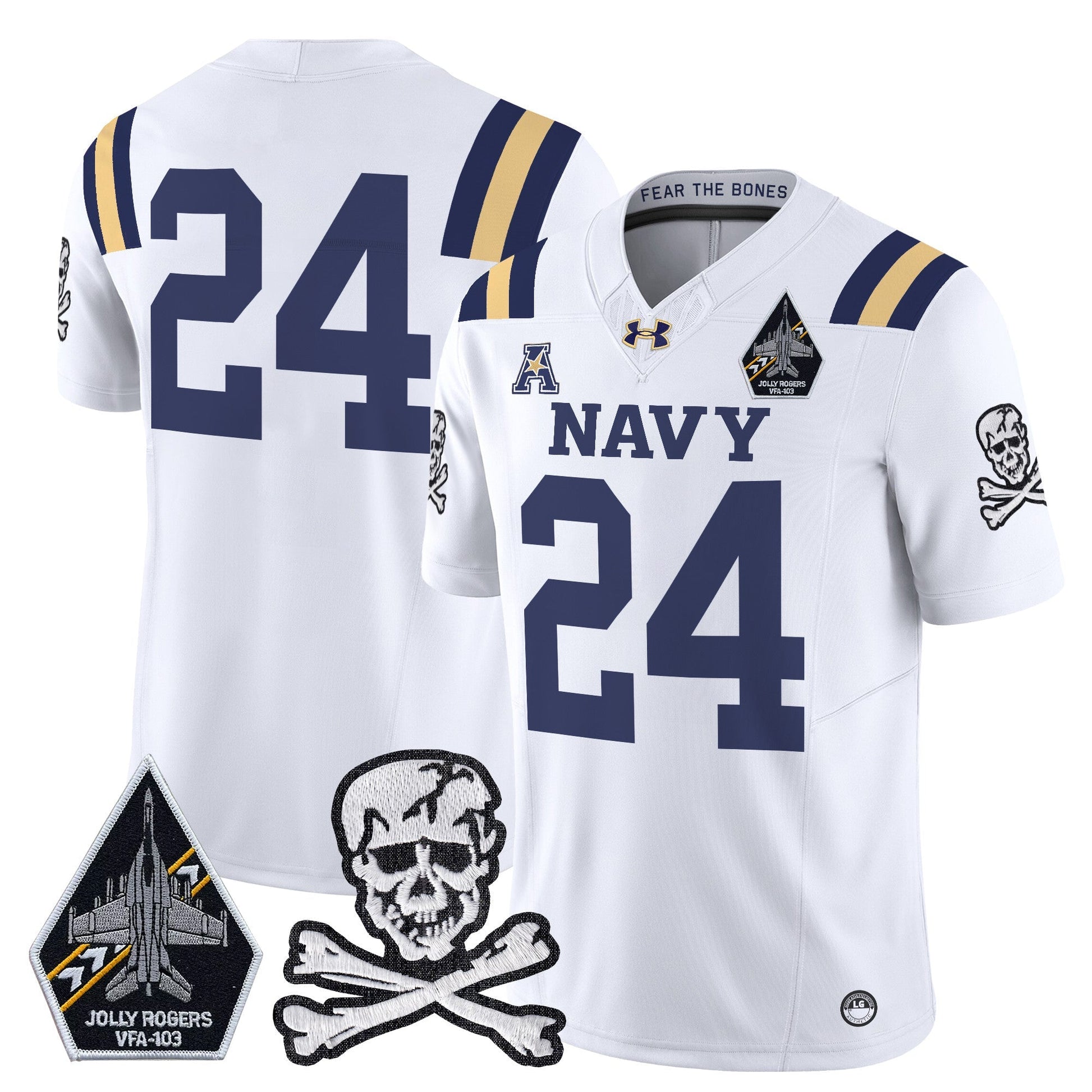 White - #24 Midshipmen
