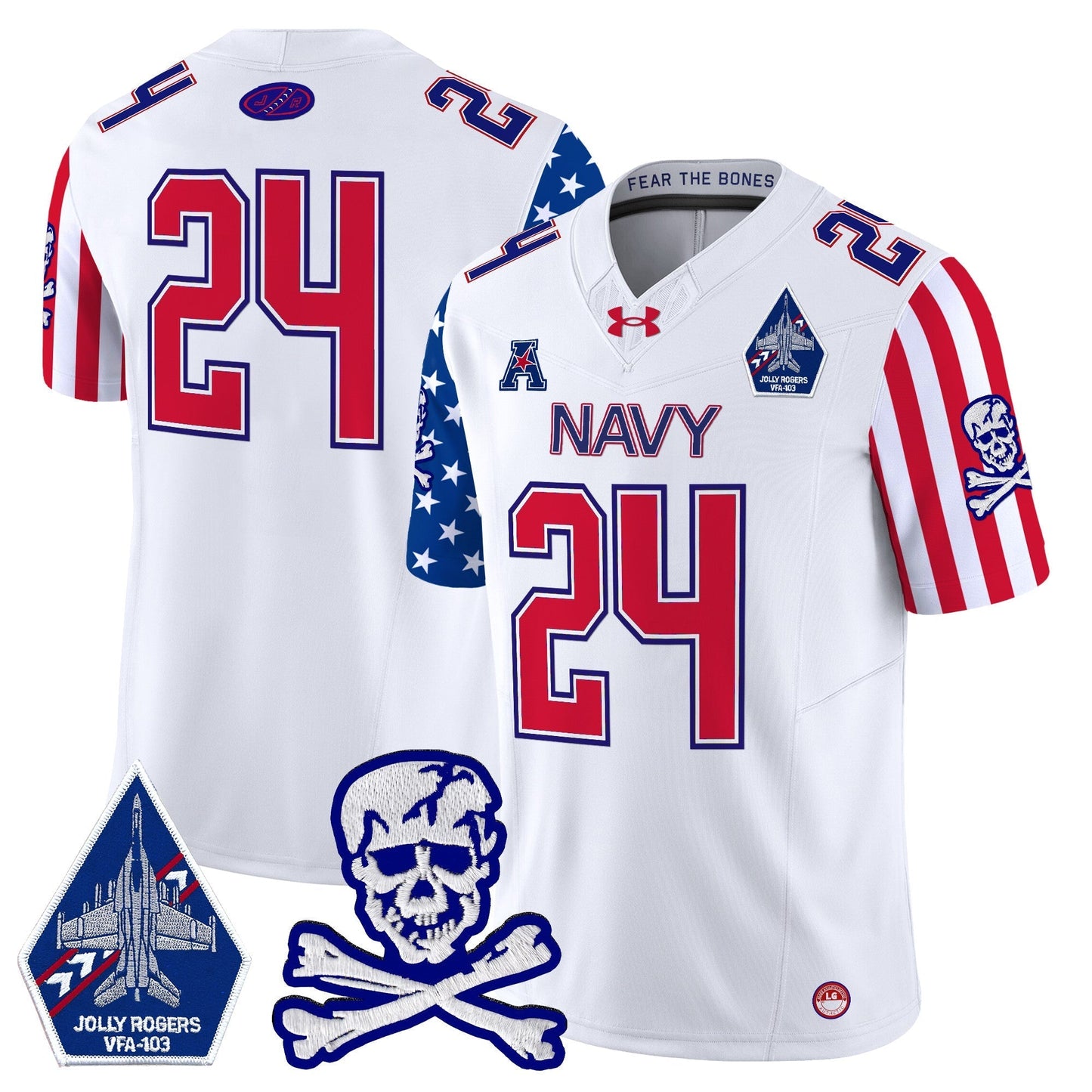 White - #24 Midshipmen