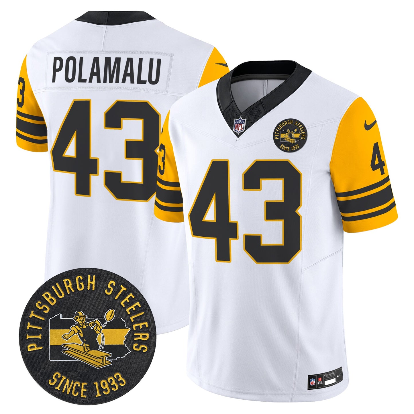 White - Troy Polamalu