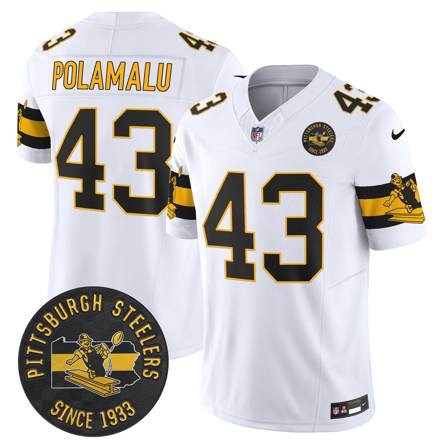 White - Troy Polamalu