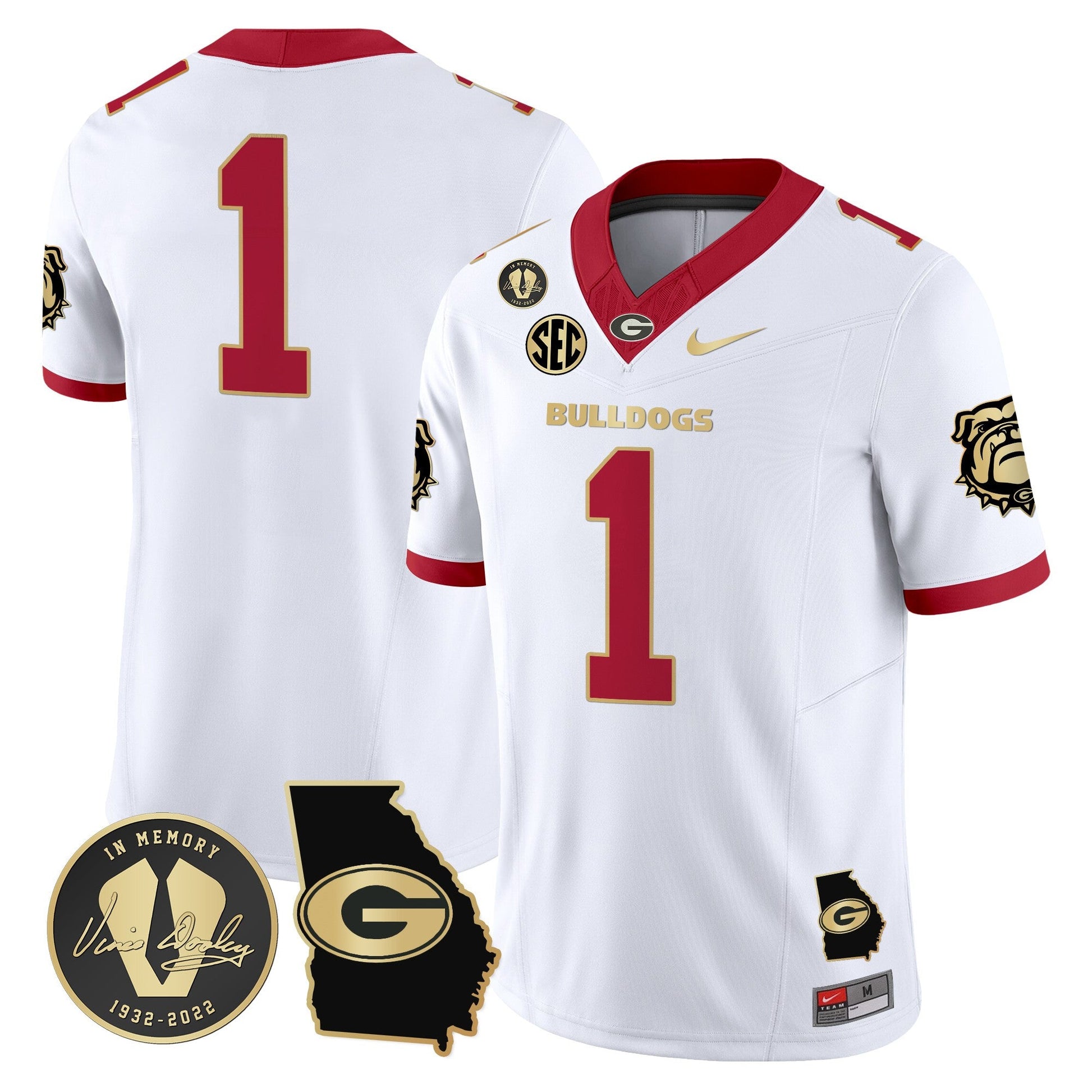 White Gold Trim - #1 Team
