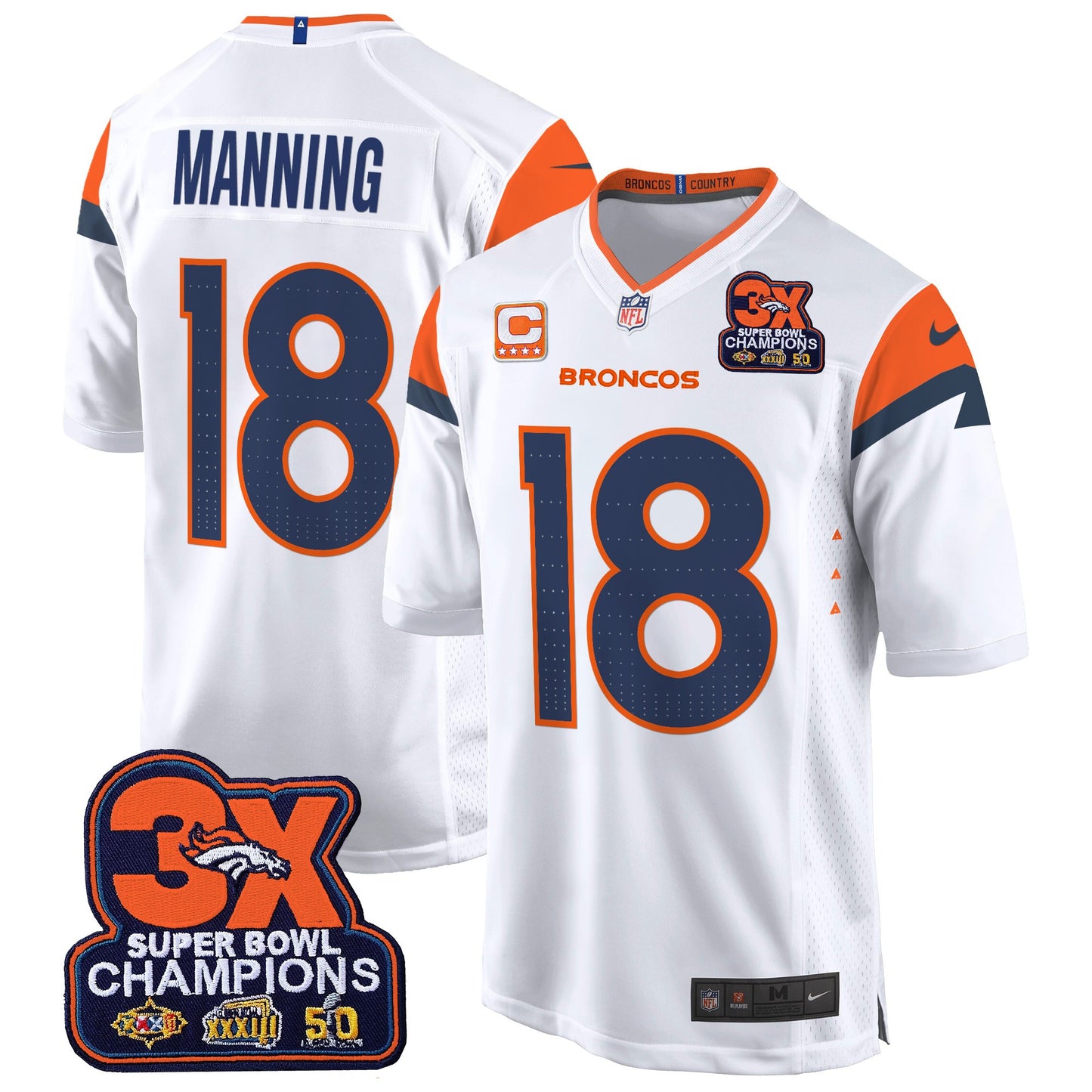 White - Peyton Manning