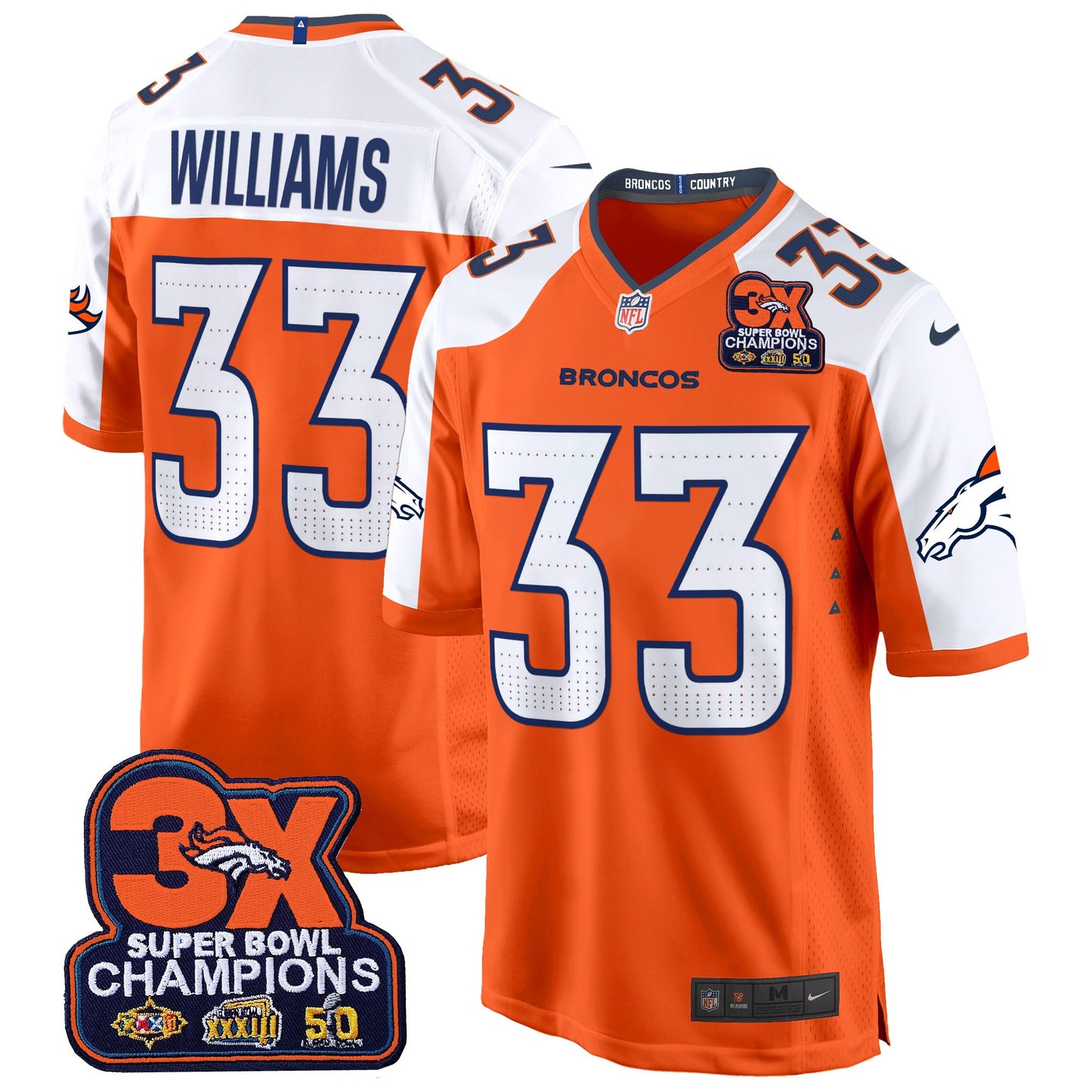 Orange Alternate - Javonte Williams