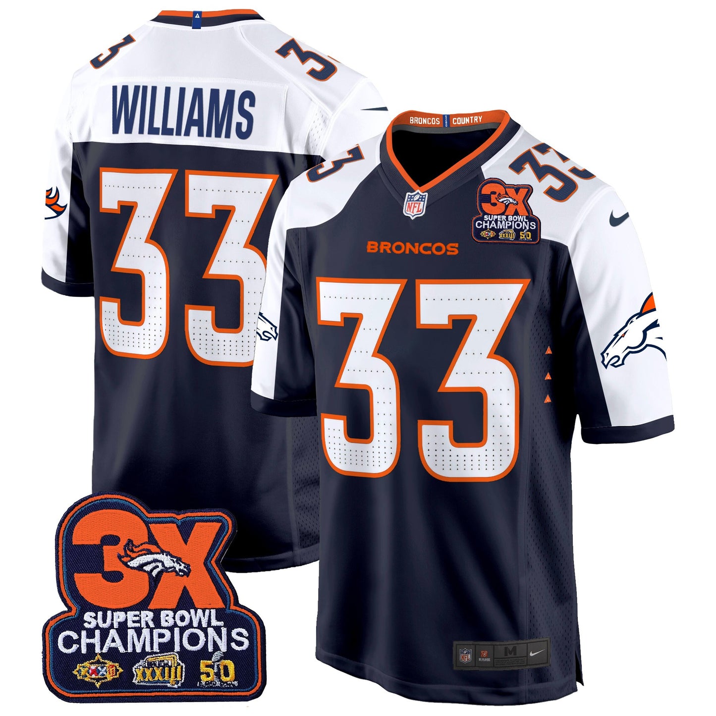 Navy Alternate - Javonte Williams