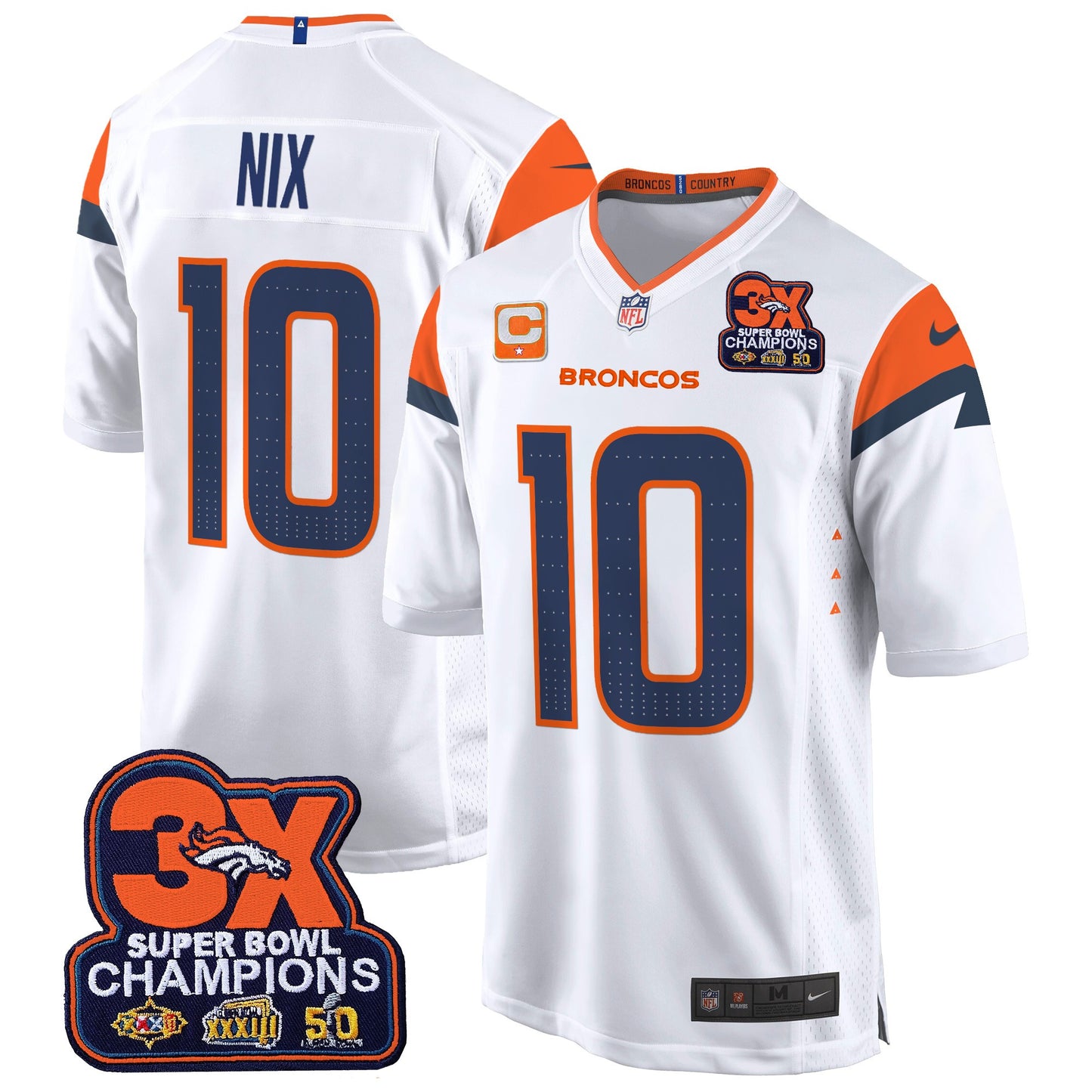 White - Bo Nix
