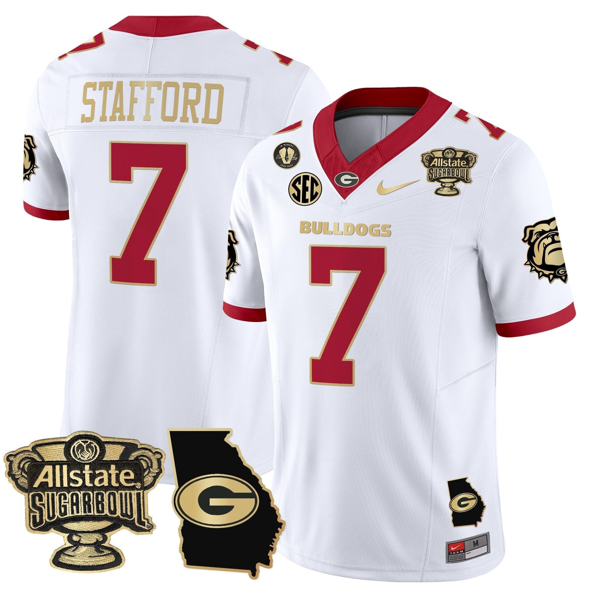 White Gold Trim - Matthew Stafford
