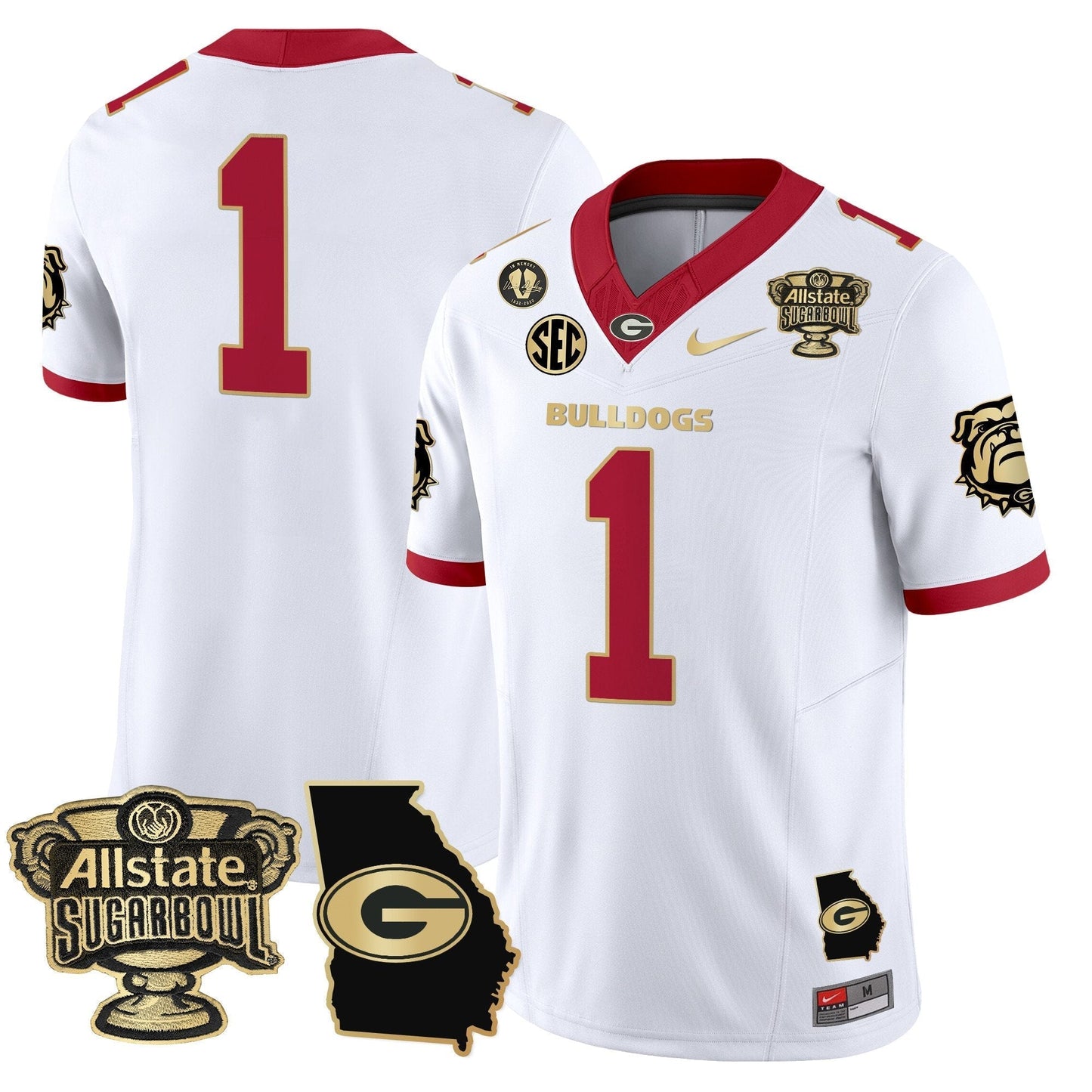 White Gold Trim - #1 Team