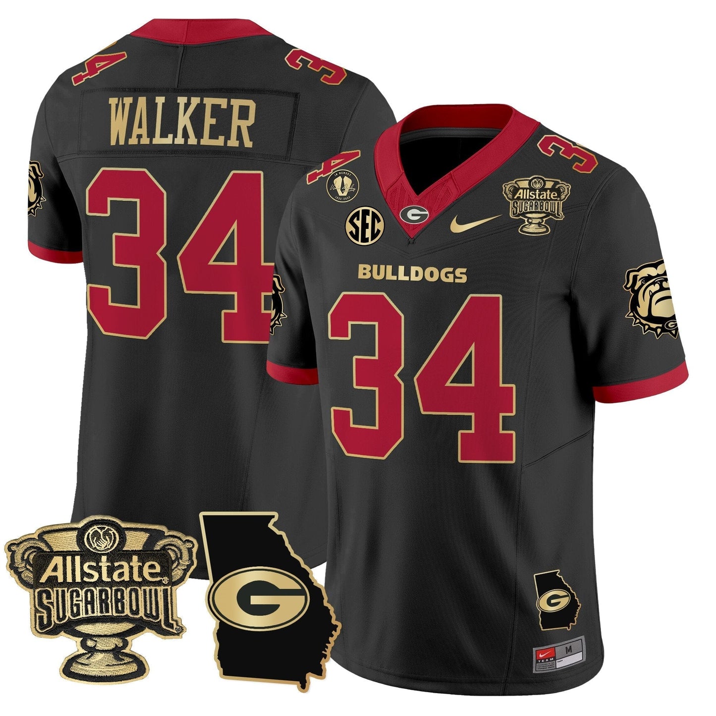 Black Gold Trim - Herschel Walker