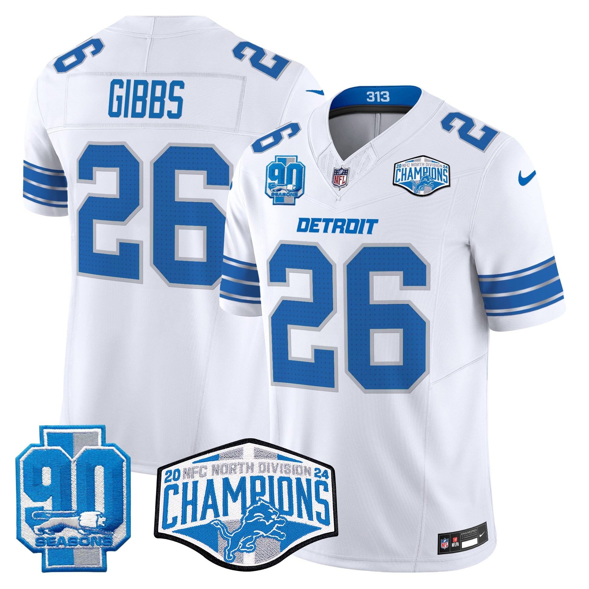White - Jahmyr Gibbs