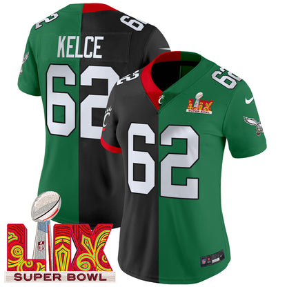 Split Philadelphia Super Bowl LIX & College Football Vapor Limited Jersey