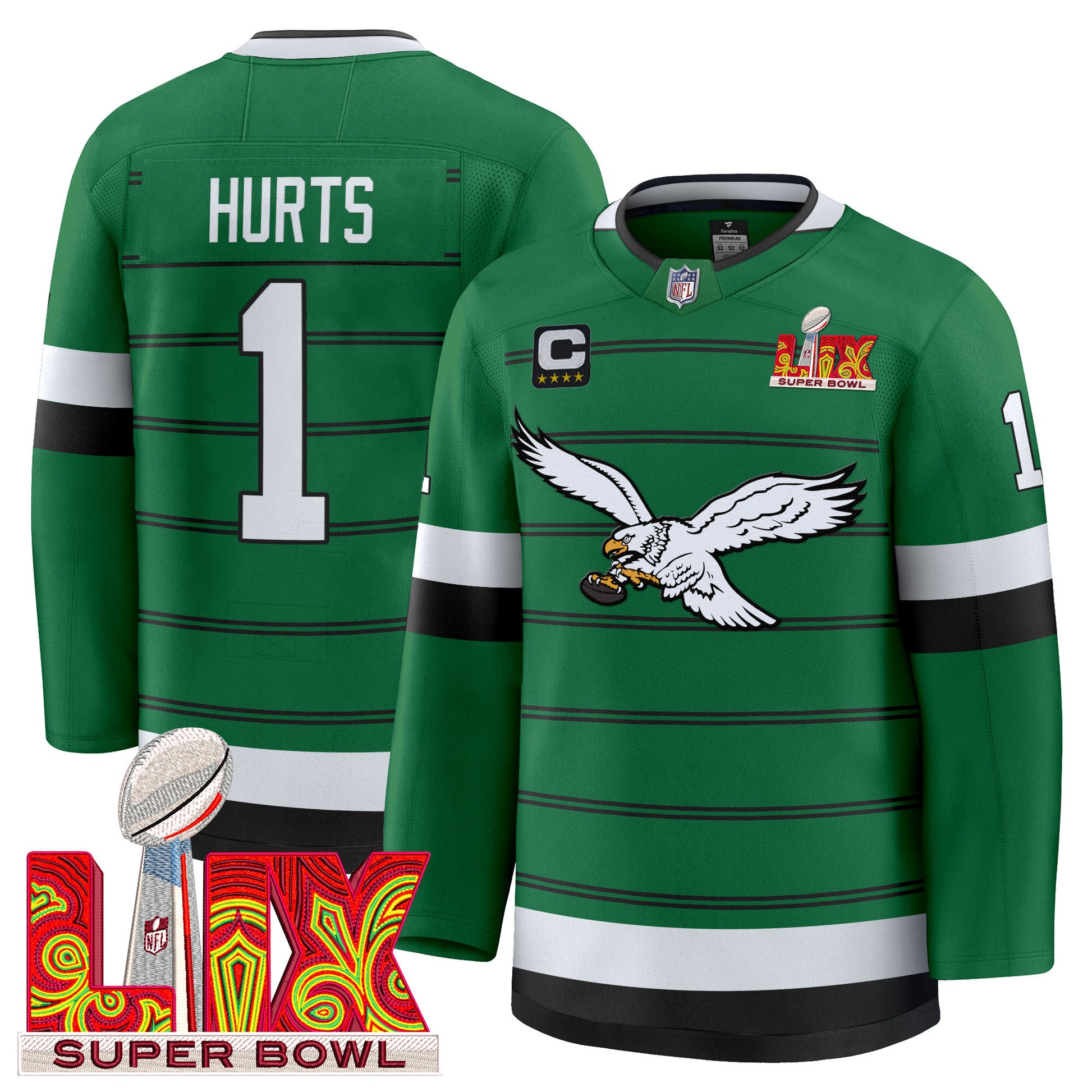 Kelly Green Hockey Premium Jersey