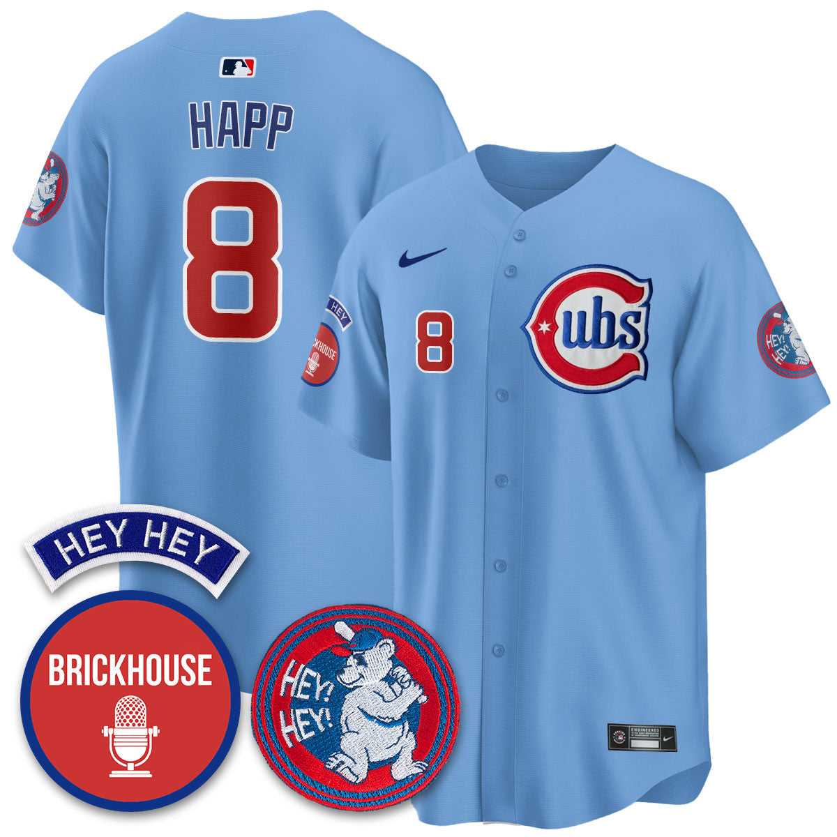 Ian Happ - 8 - Light Blue