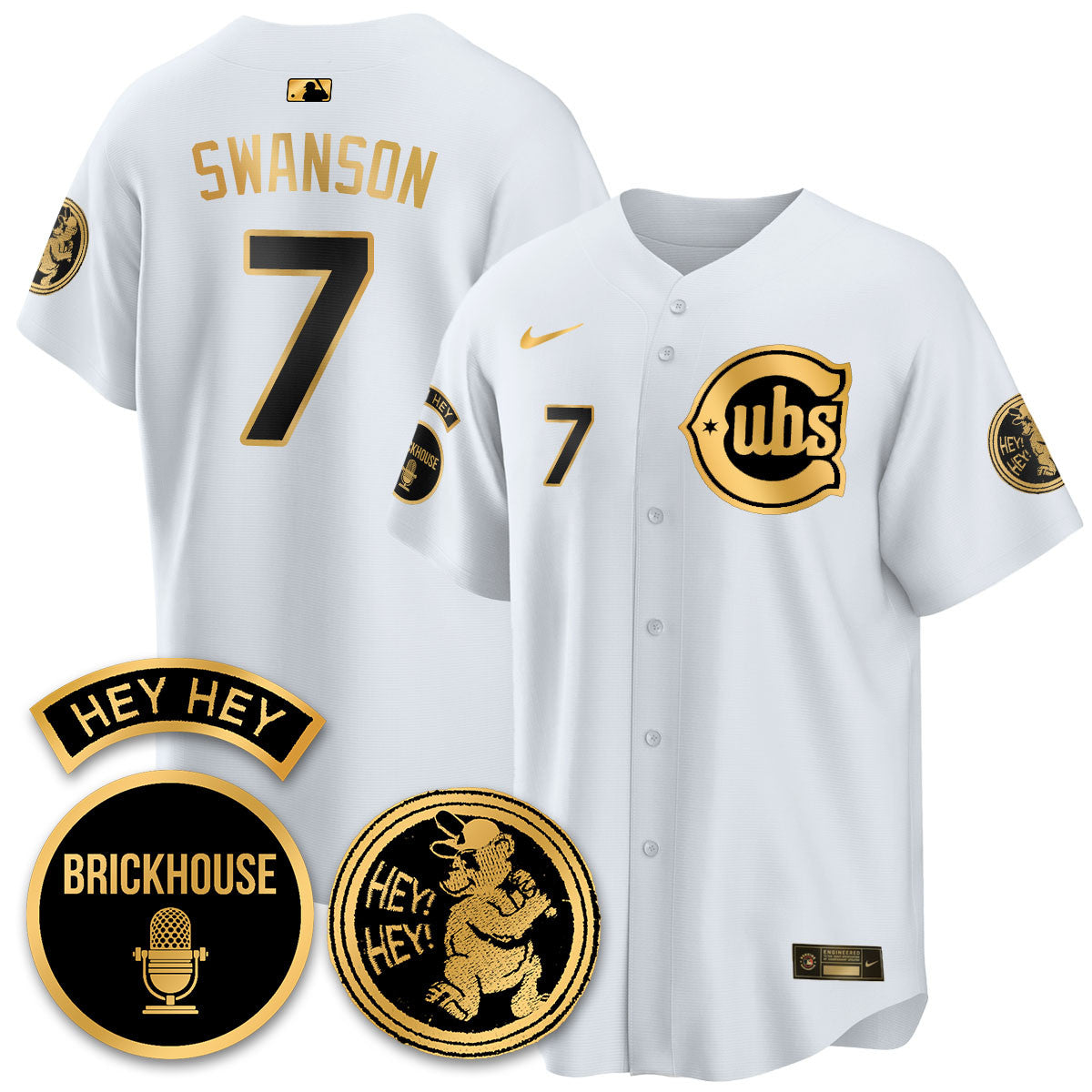 Dansby Swanson - 7 - White Gold