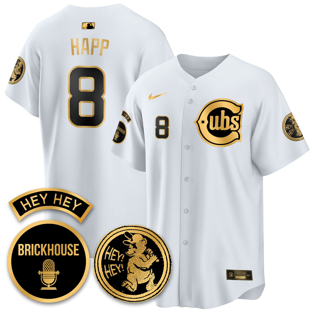Ian Happ - 8 - White Gold
