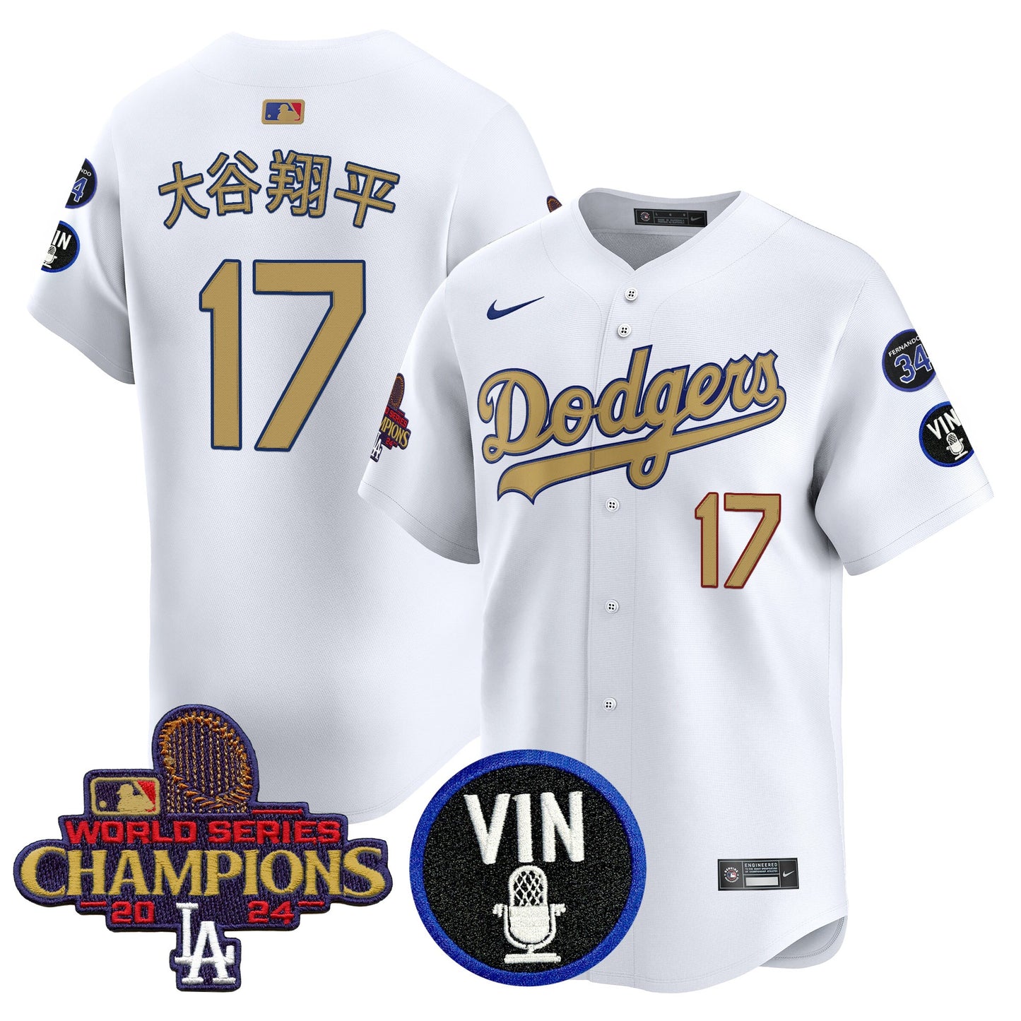 White - Shohei Ohtani (Kanji)