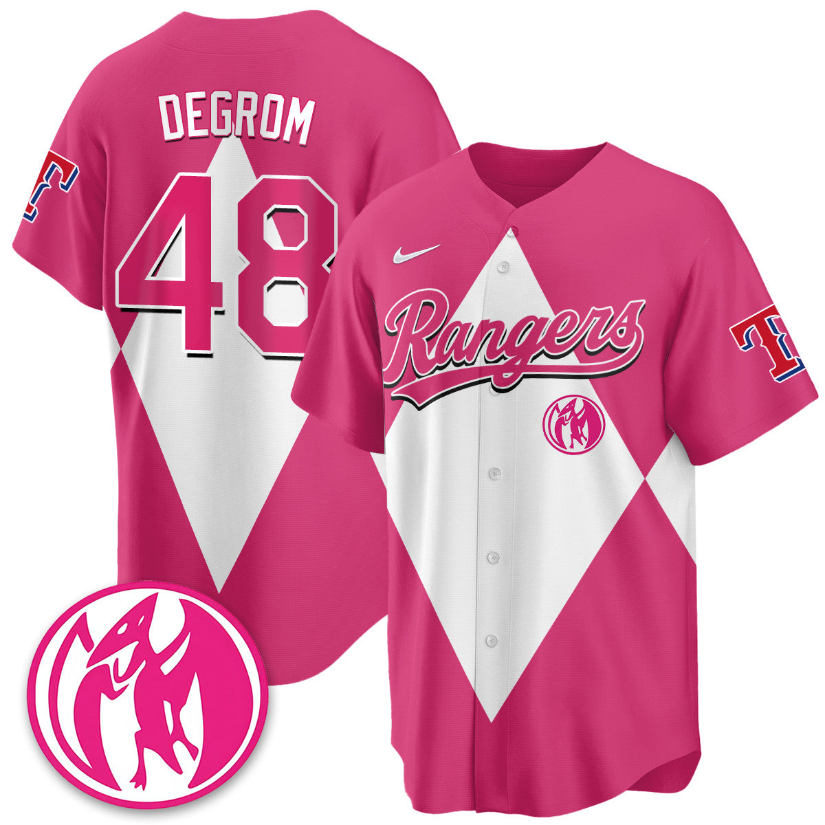 Jacob deGrom - 48 - Pink