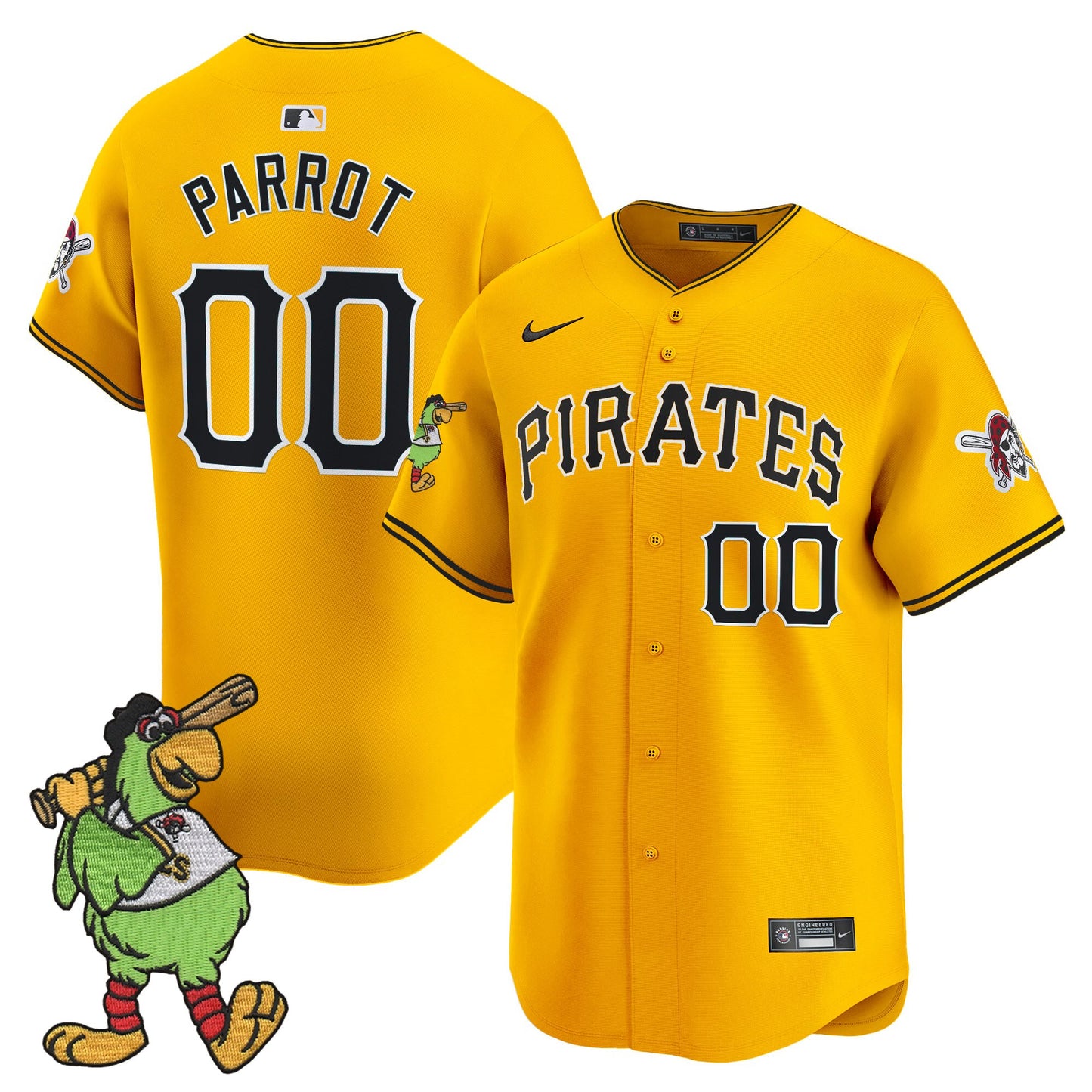 Gold - Pirate Parrot