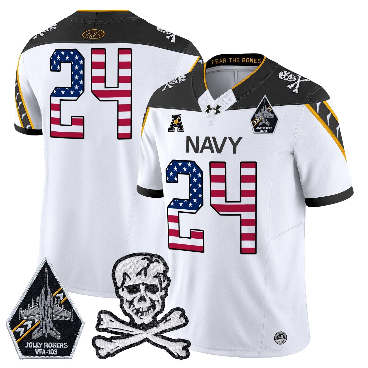 White - #24 Midshipmen