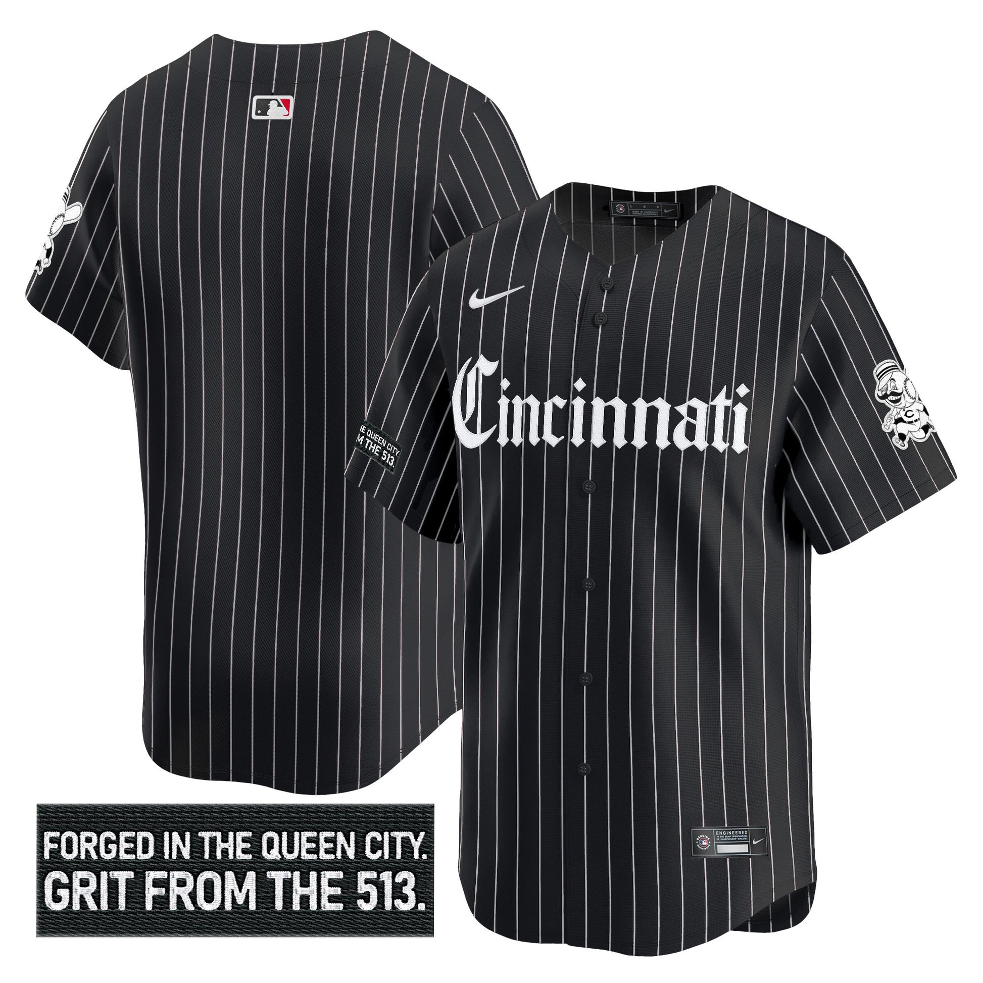 Black Pinstripe - Team